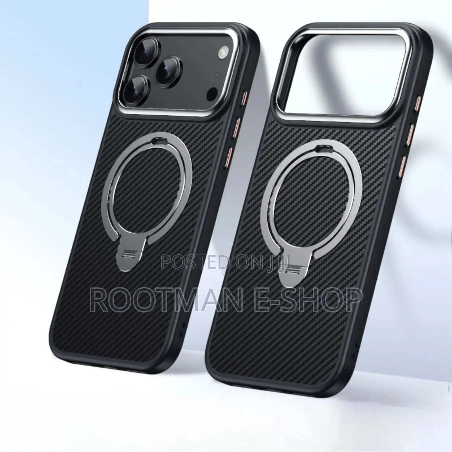 J-Case Carbon Fiber Texture Magnetic Phone Case for iPhone 17 Pro Max