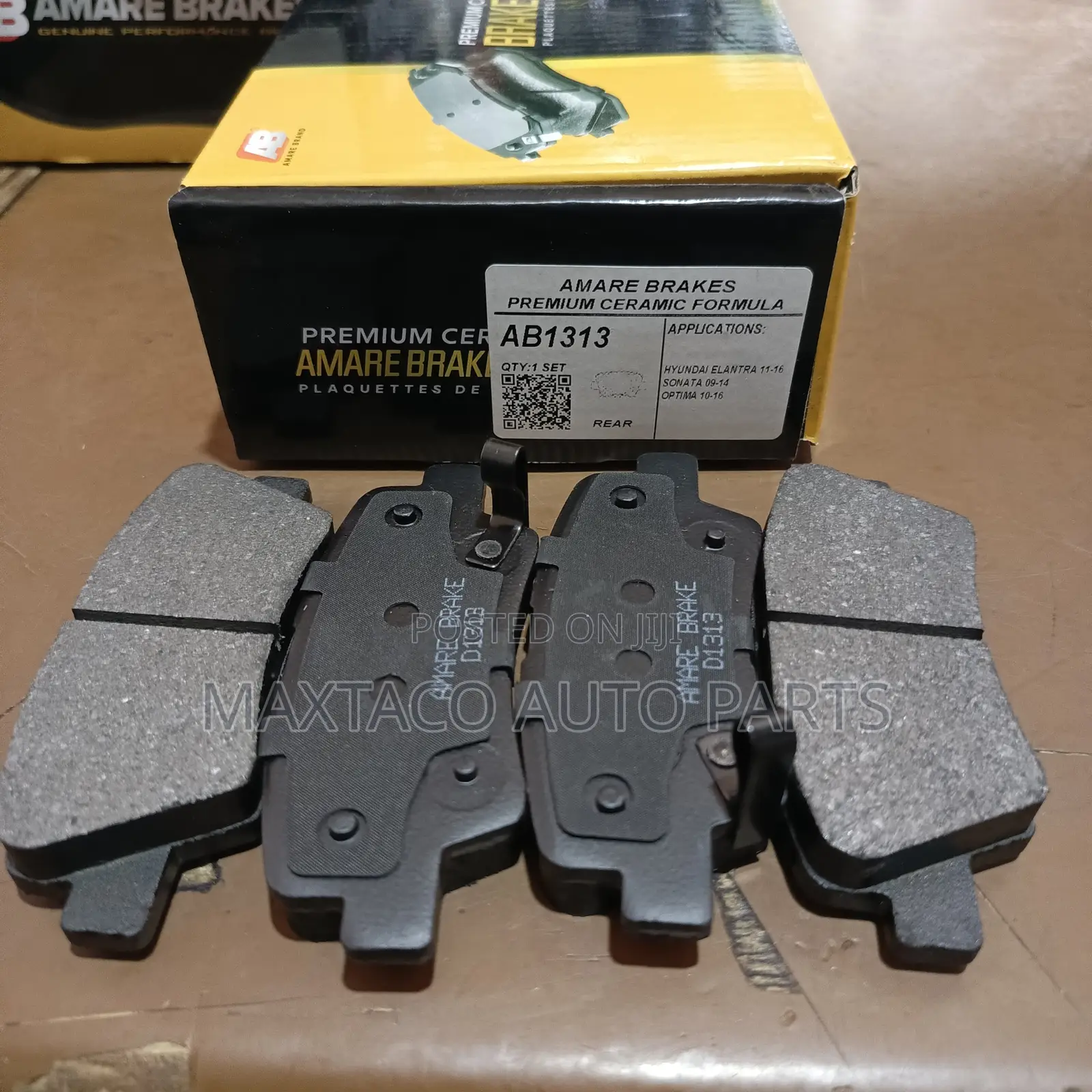 Amare Ab1313 Premium Brake Pad For Hyundai Elantra, 2011-2016