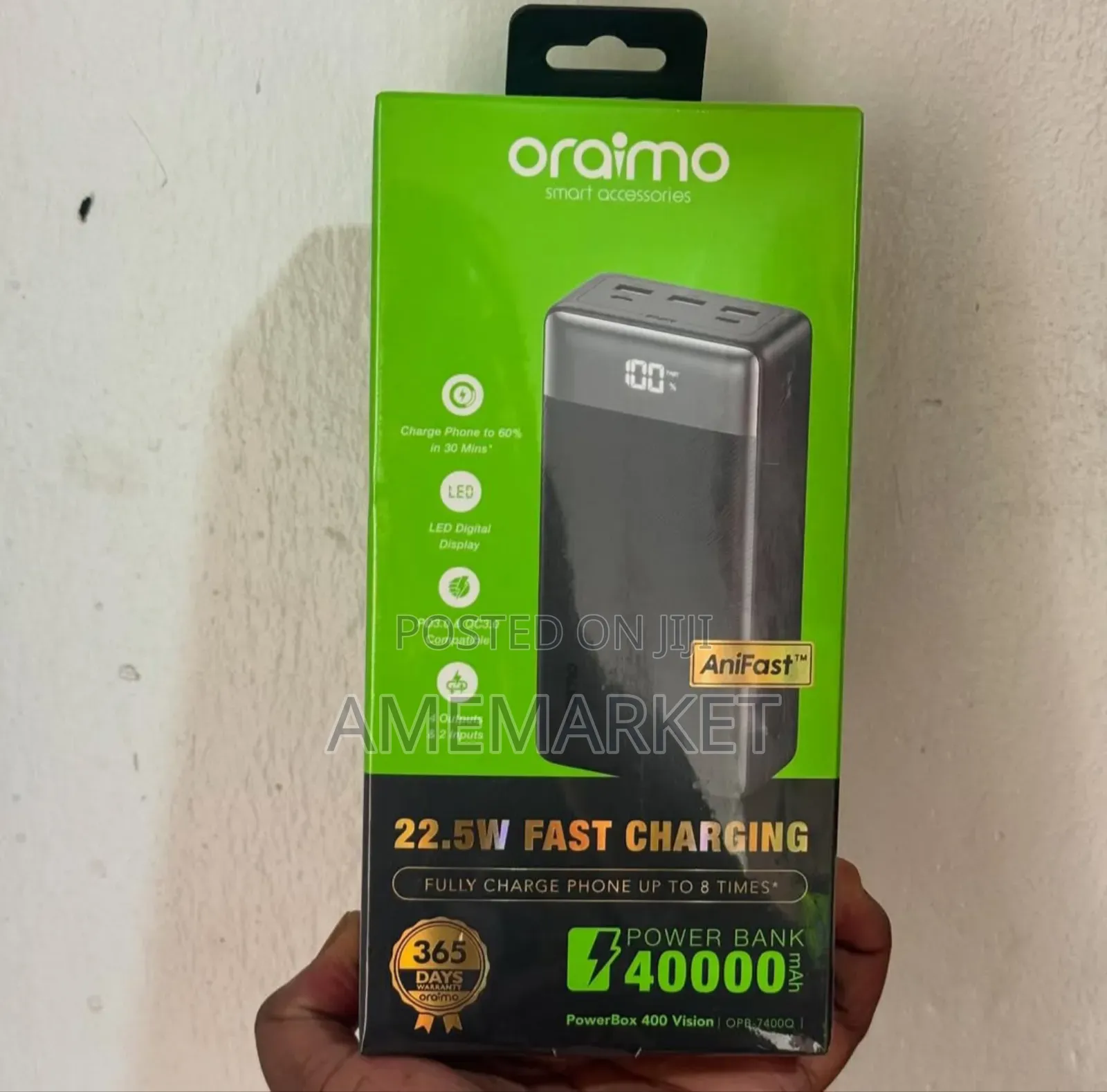 Oraimo Powerbox 400 Vision 40000mah 22.5w Power Bank