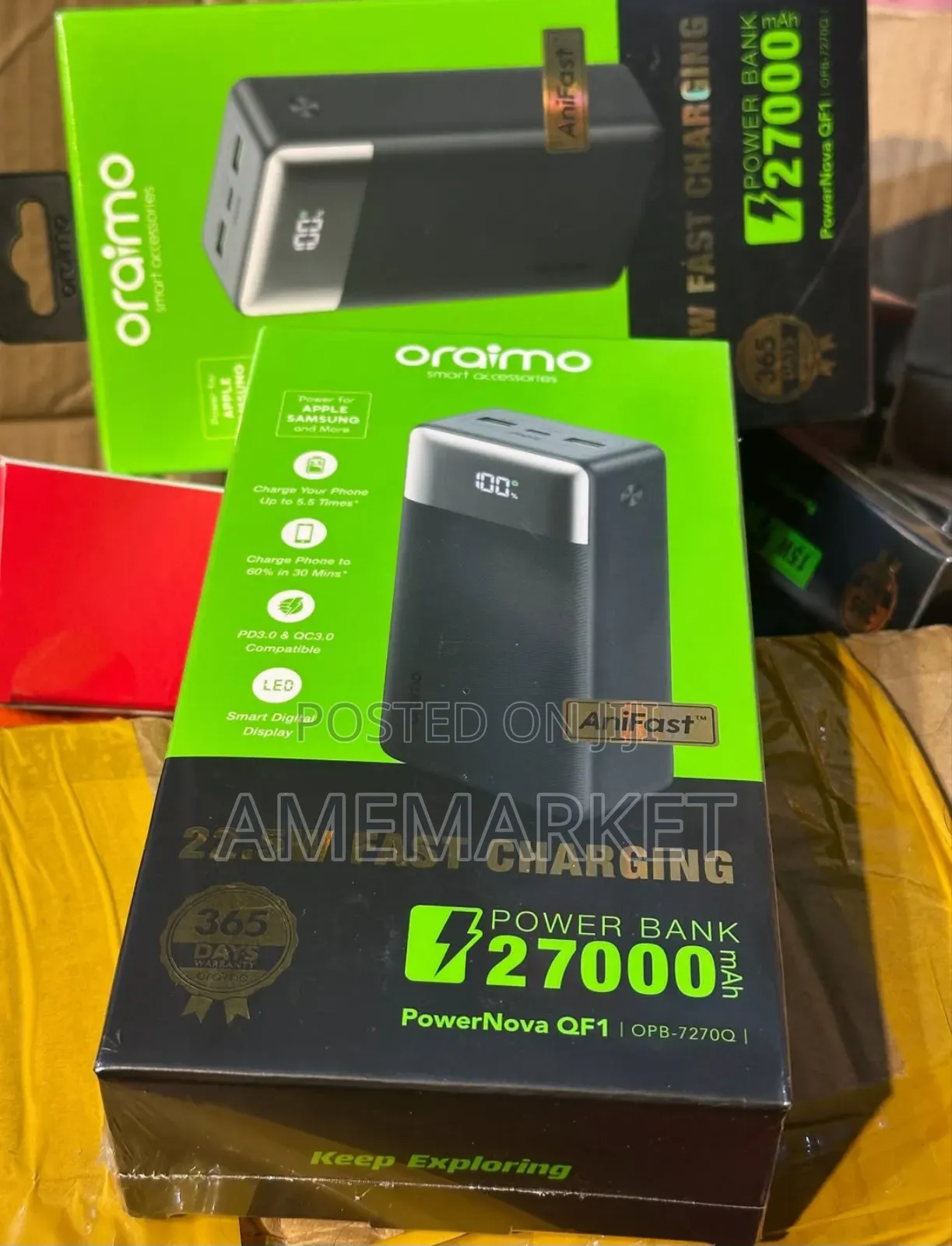 Oraimo Opb-7270q Powernova 27000mah 22.5w Power Bank