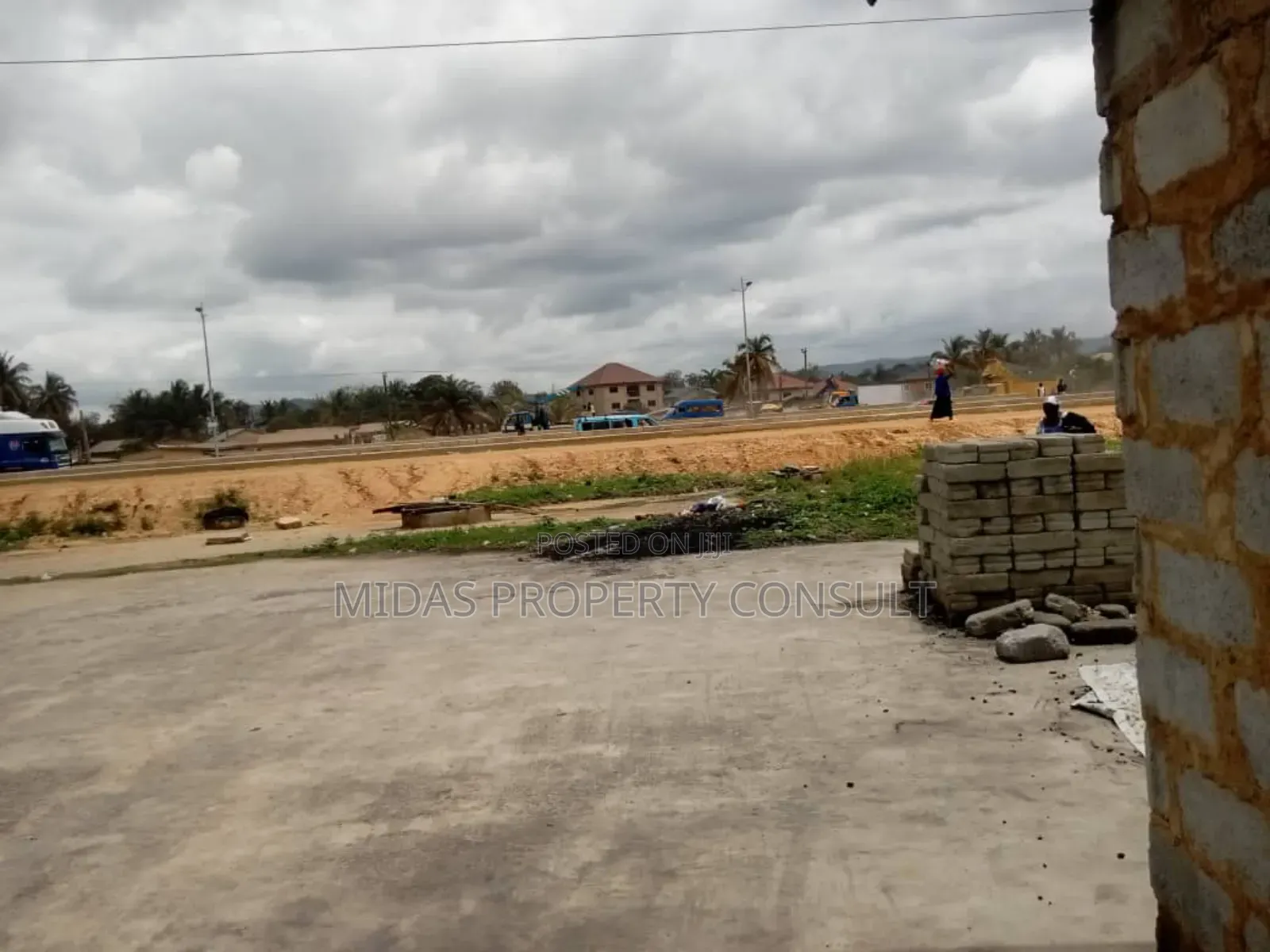 Main Road 500 Sqm Land For Lease At Amasaman Nsawan Highway