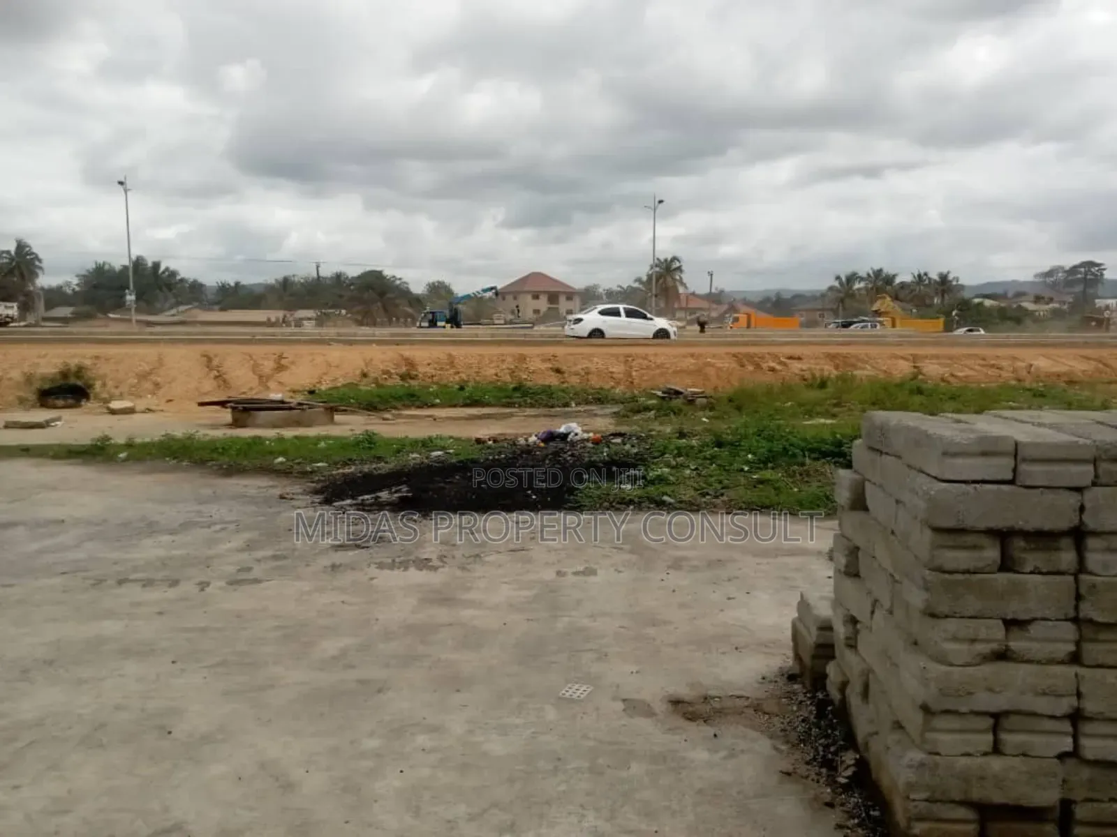Main Road 500 Sqm Land For Lease At Amasaman Nsawan Highway