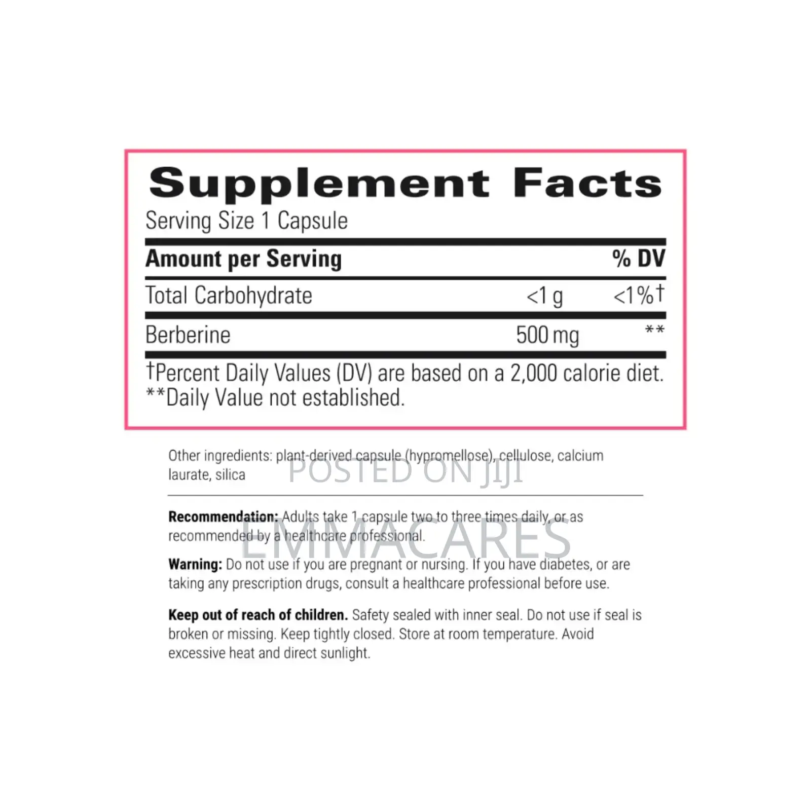 Berberine Supplement for Metabolic Support