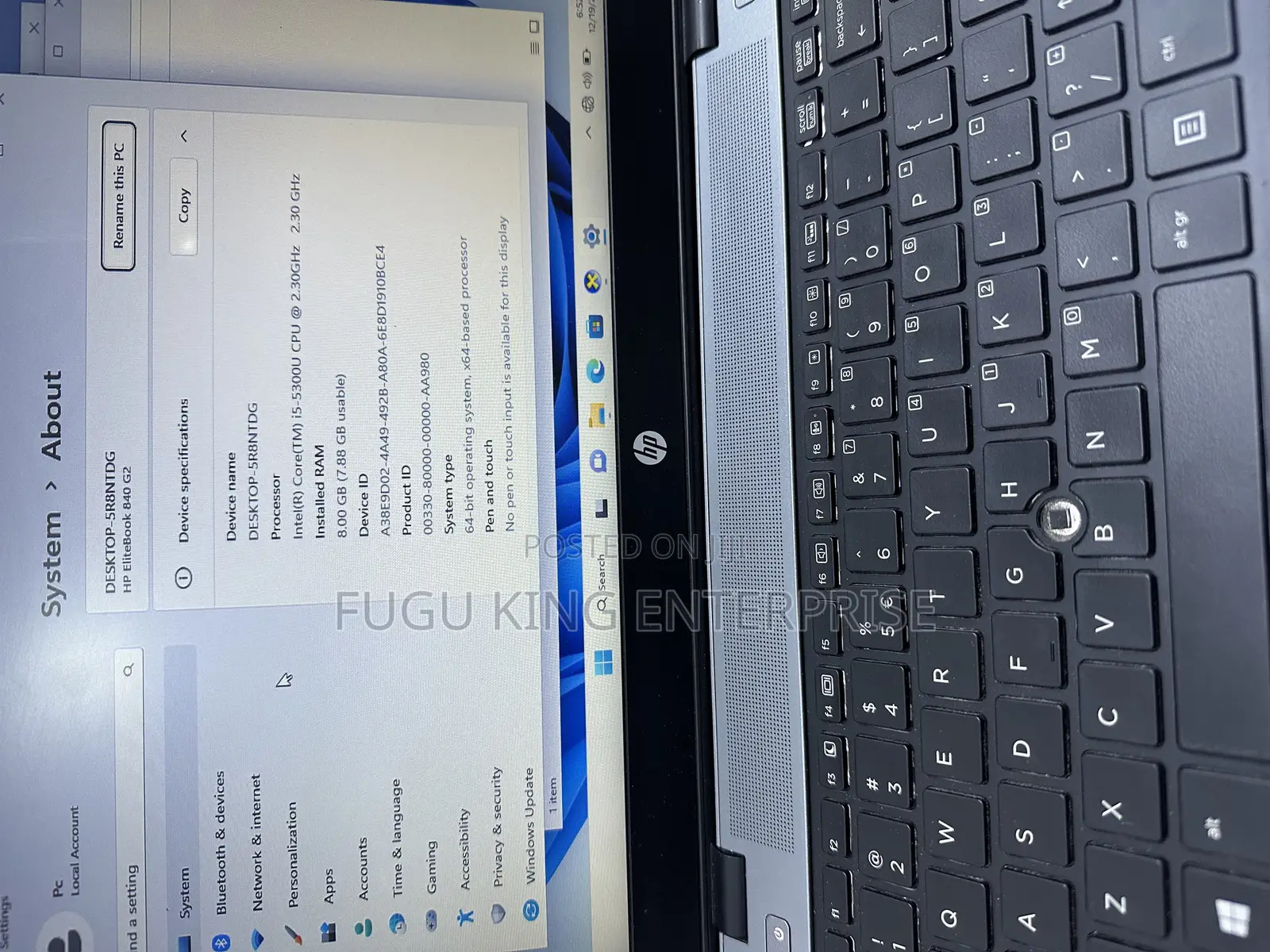 Laptop HP EliteBook 840 G2 8GB Intel Core I5 SSD 256GB