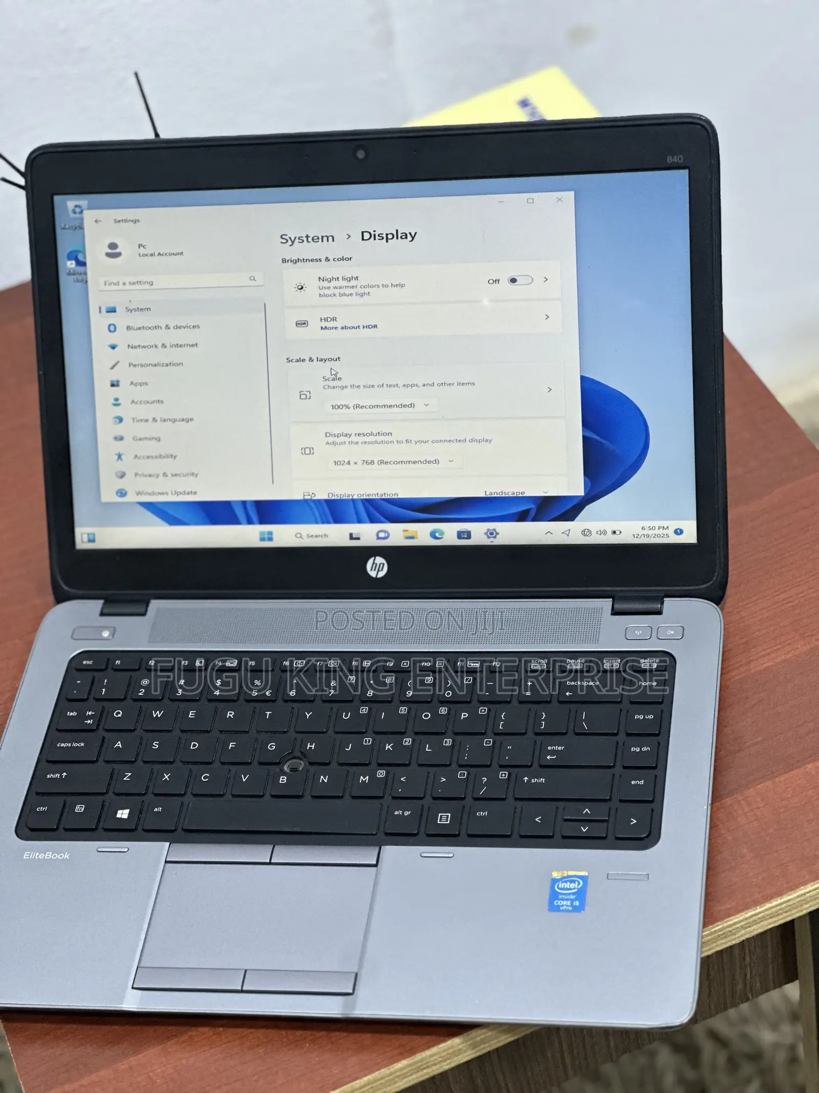 Laptop HP EliteBook 840 G2 8GB Intel Core I5 SSD 256GB