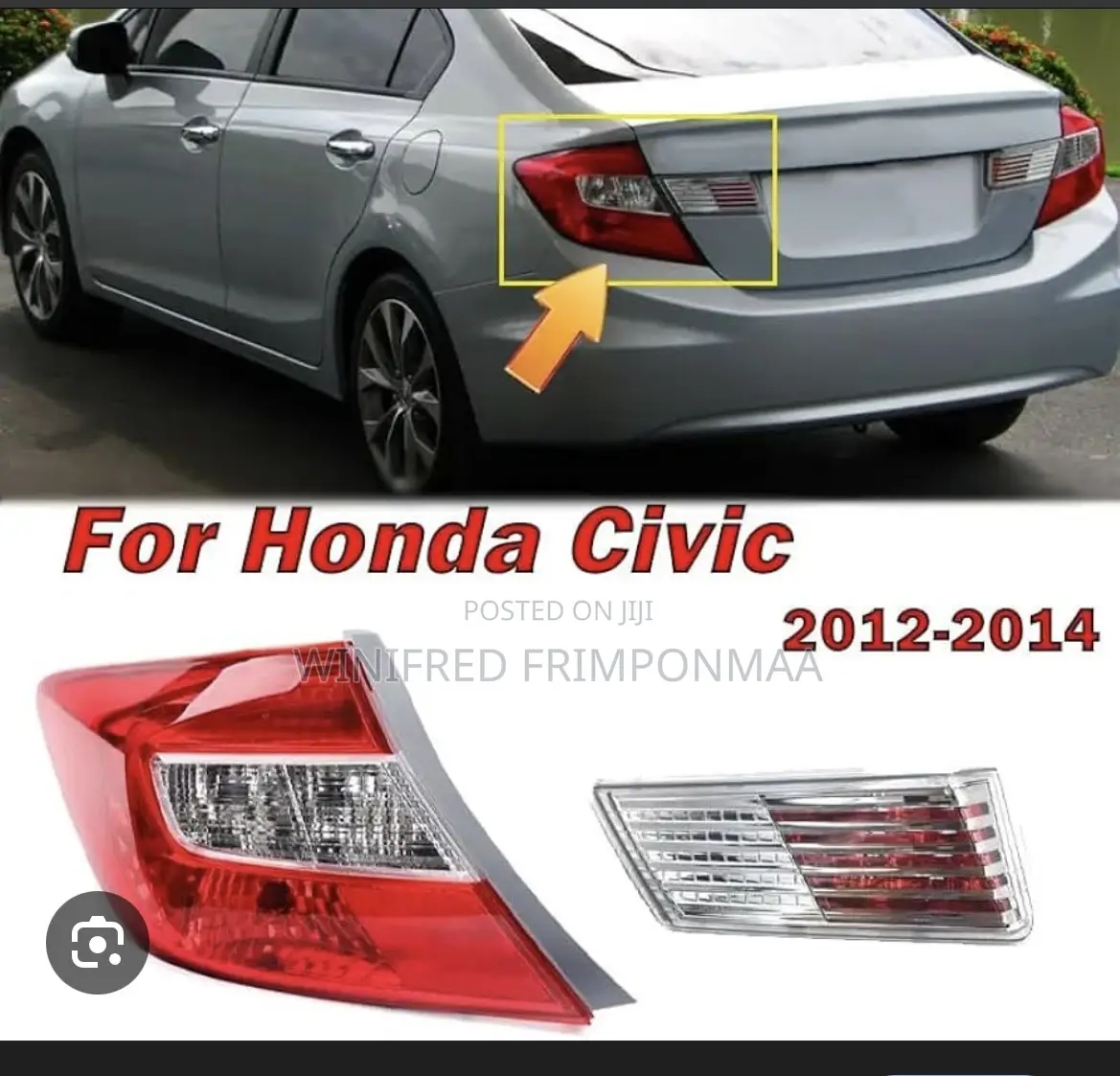 Honda Civic 2014 Tail Light