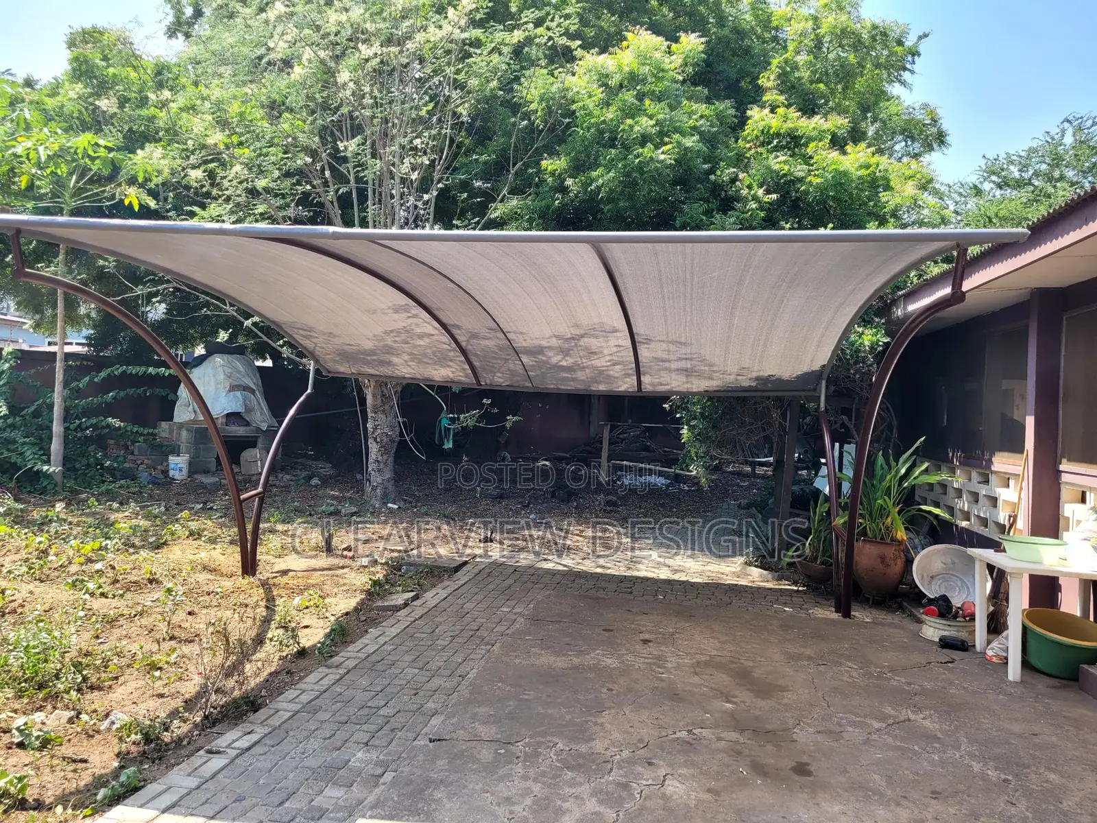 Durable Metal Carport Fabrication Installation