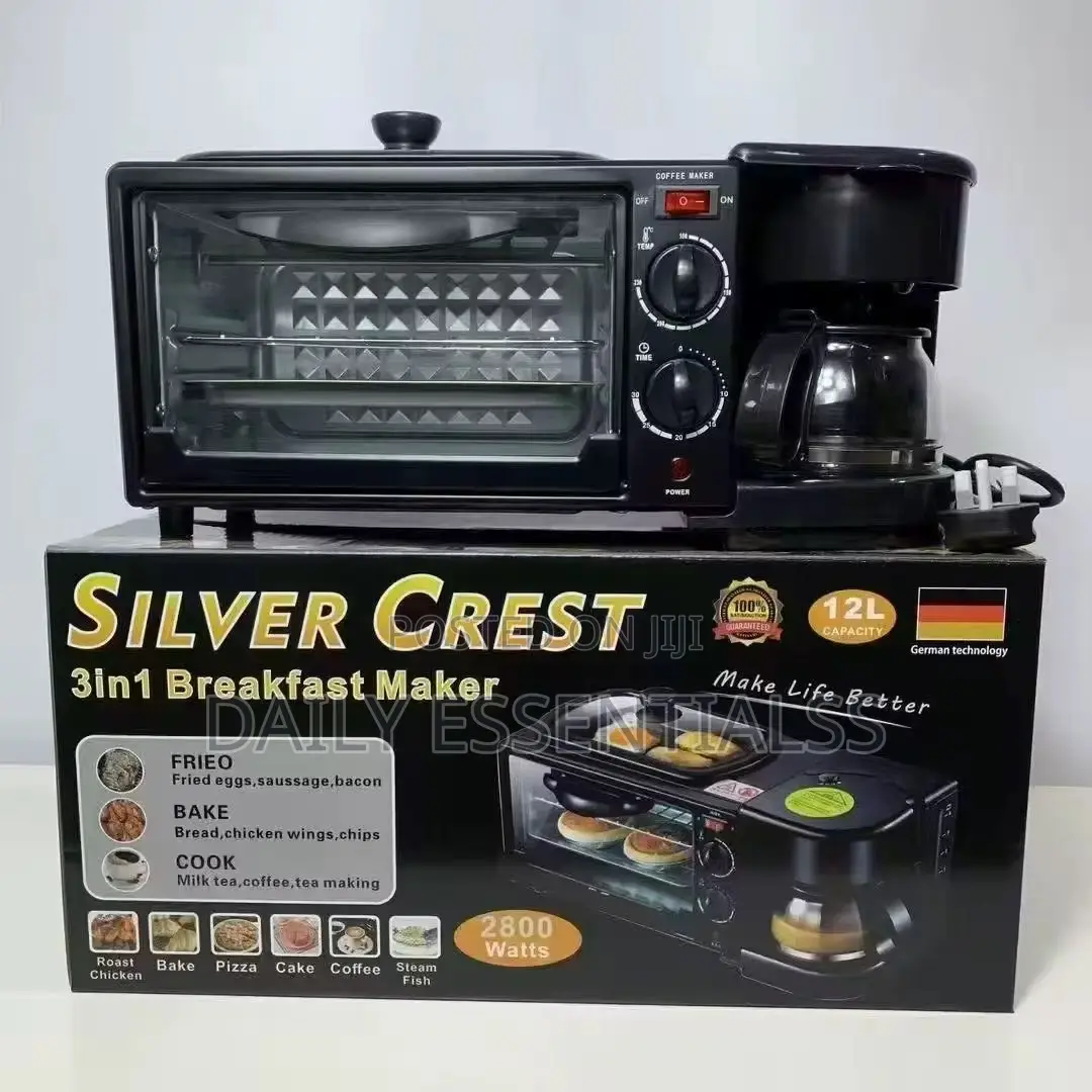 Silver Crest 3-in-1 Electric Breakfast Maker Machine