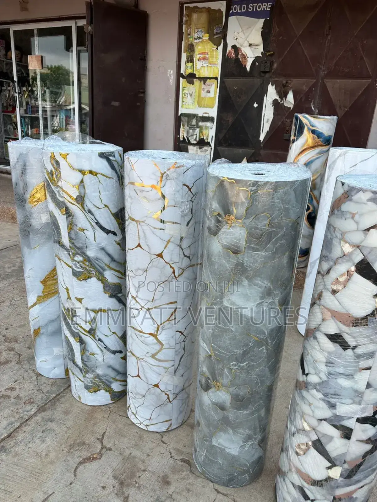 Wall Building Marble Sticker
