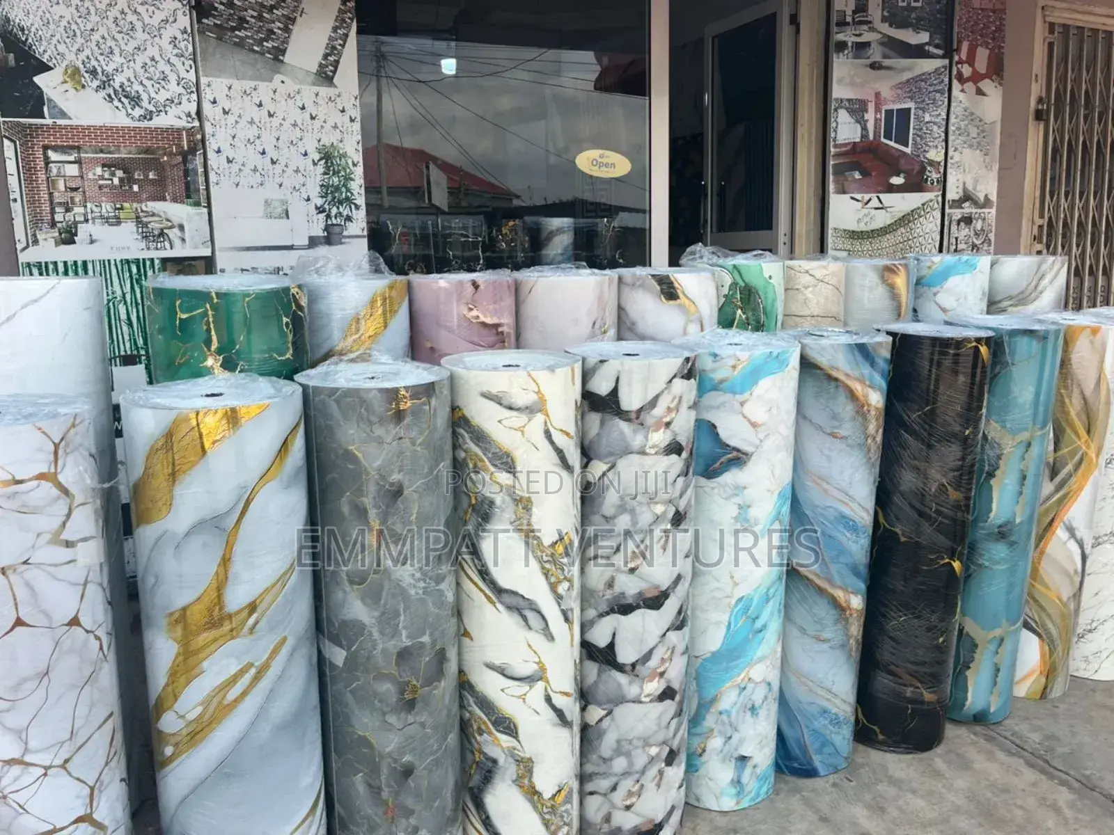 Adhesive Fire Waterproof Marble Sticker Sheets