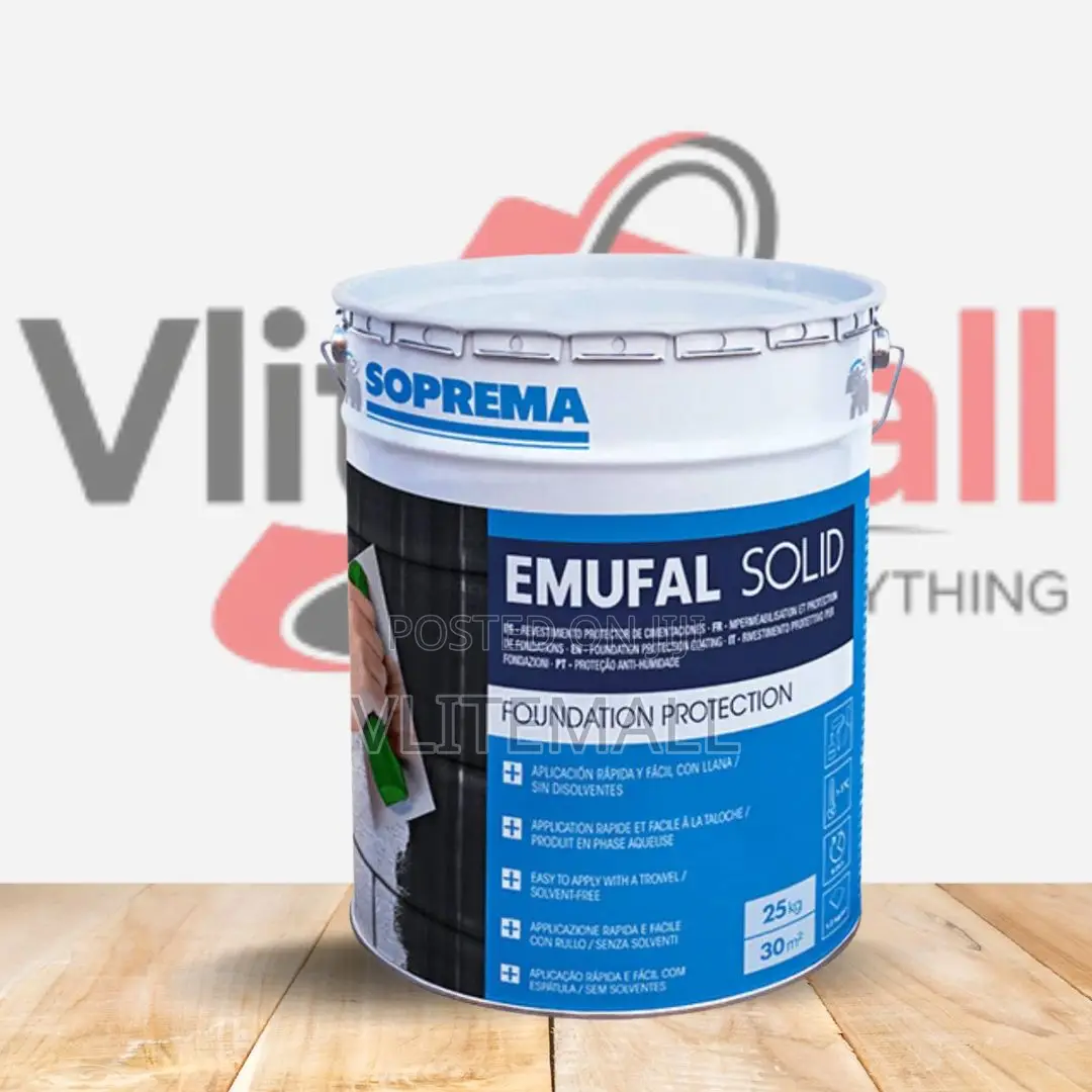 Soprema Emufal Solid Bitumen Based Water Soluble Waterproofing
