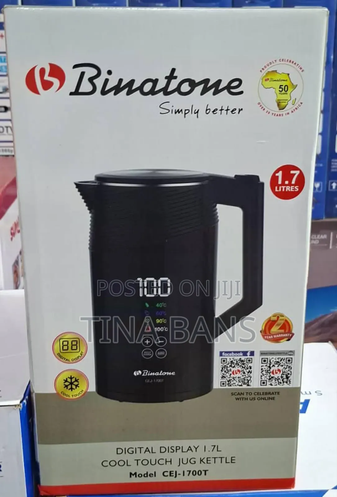 Binatone 1.7litres Digital Kettle