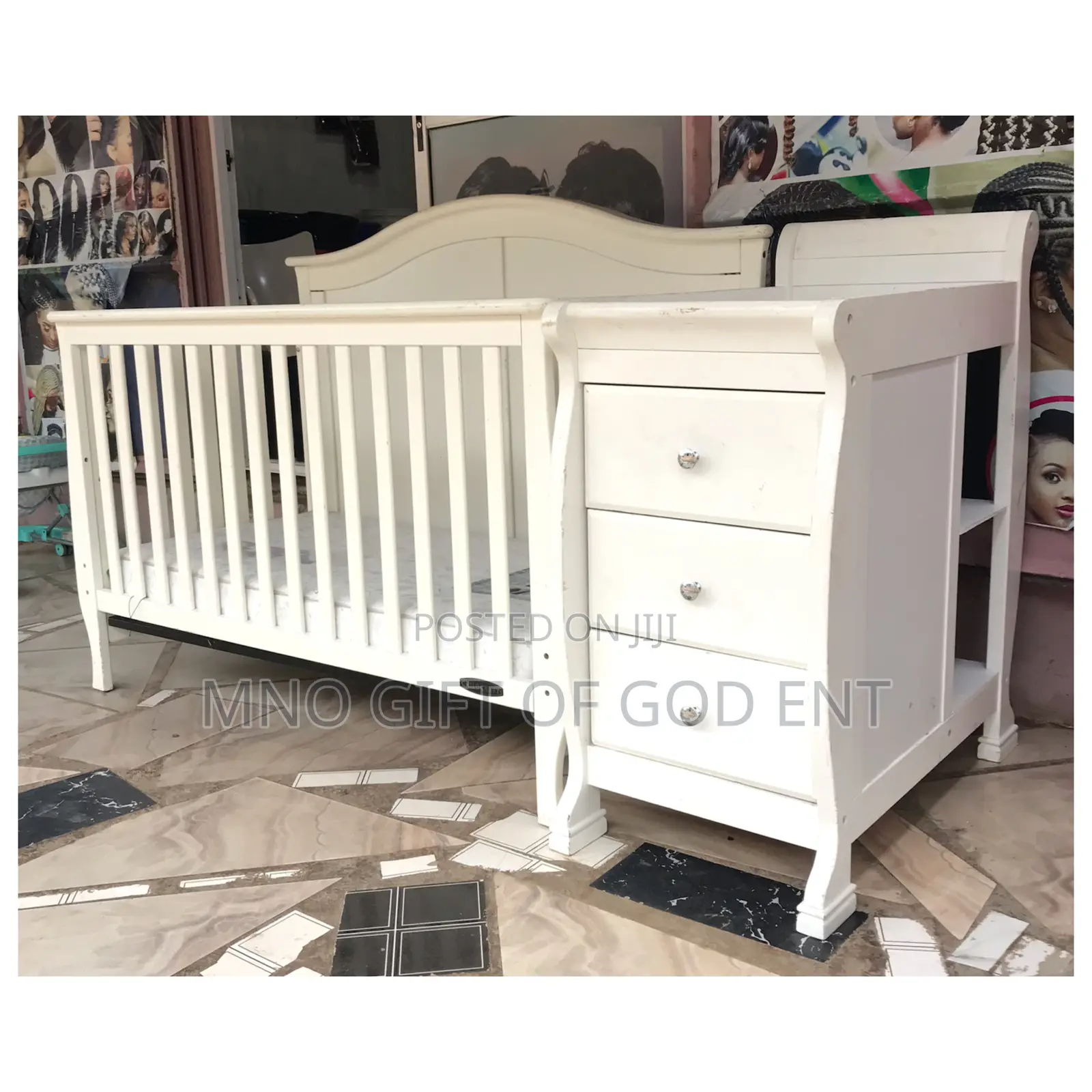 Wooden Cot With Drawers Changing Dippers Bed From U.S.