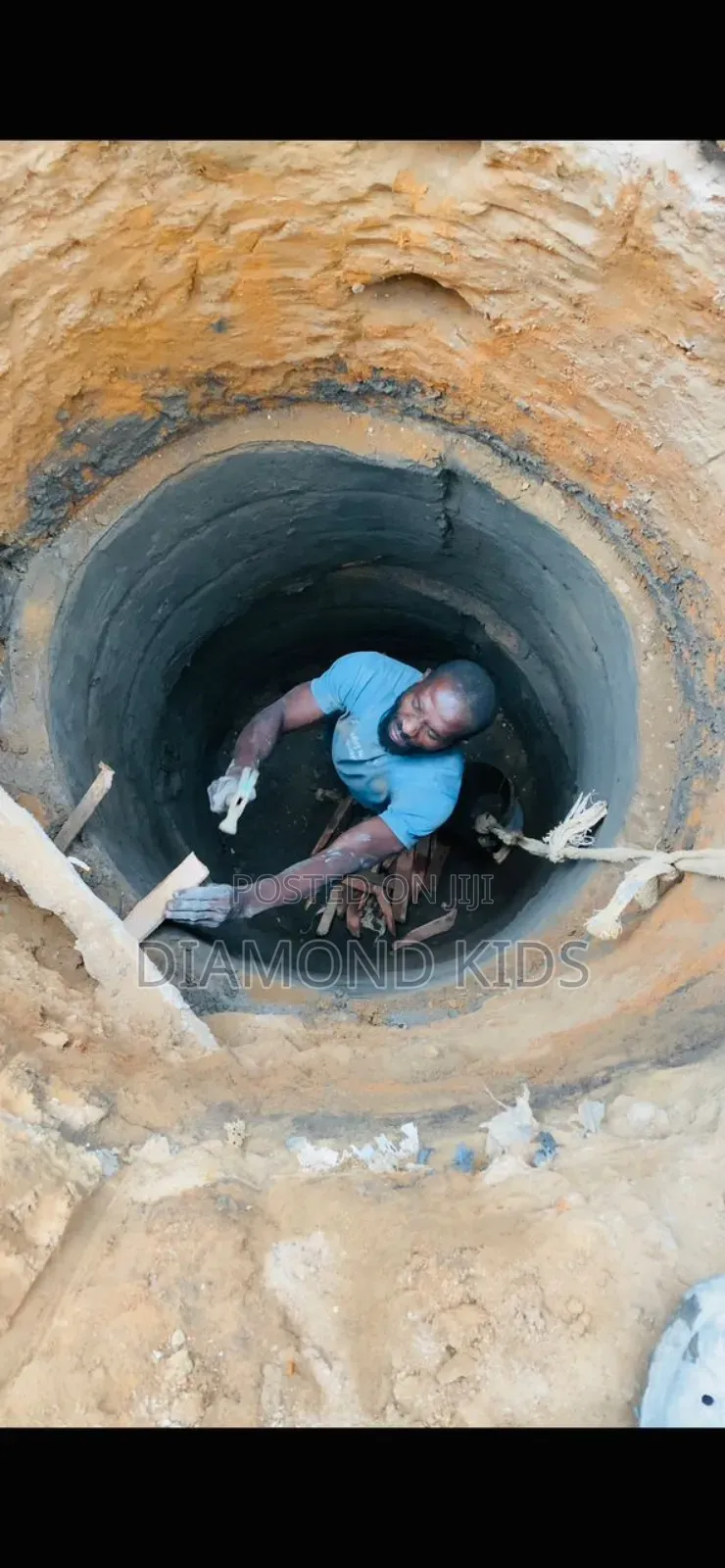 Digging Man Hole, Water Well, Soakaway, Round Hole Digging for Toilet
