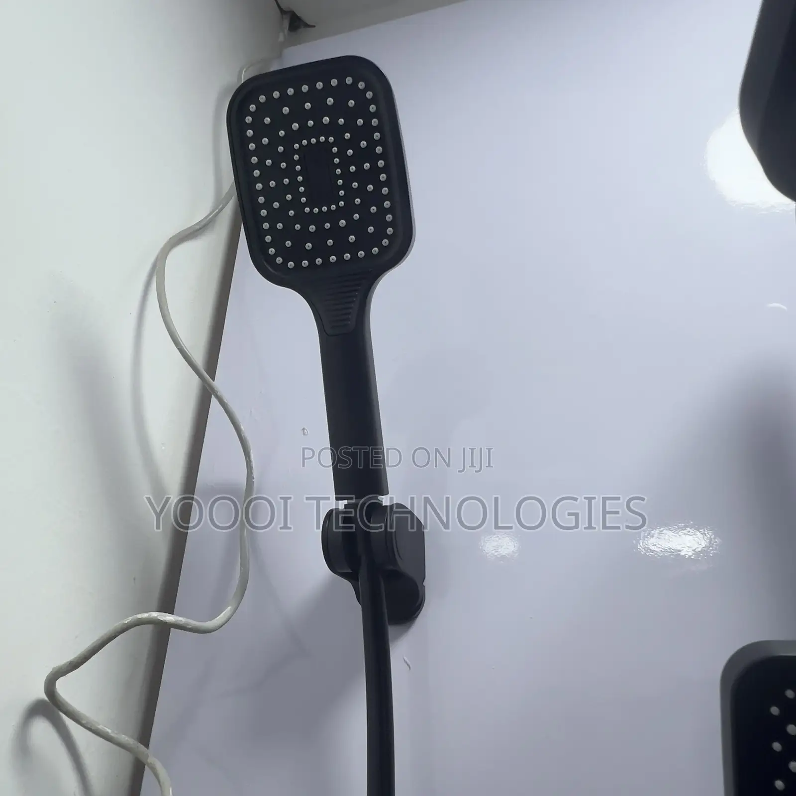 Matte Black Telephone Shower