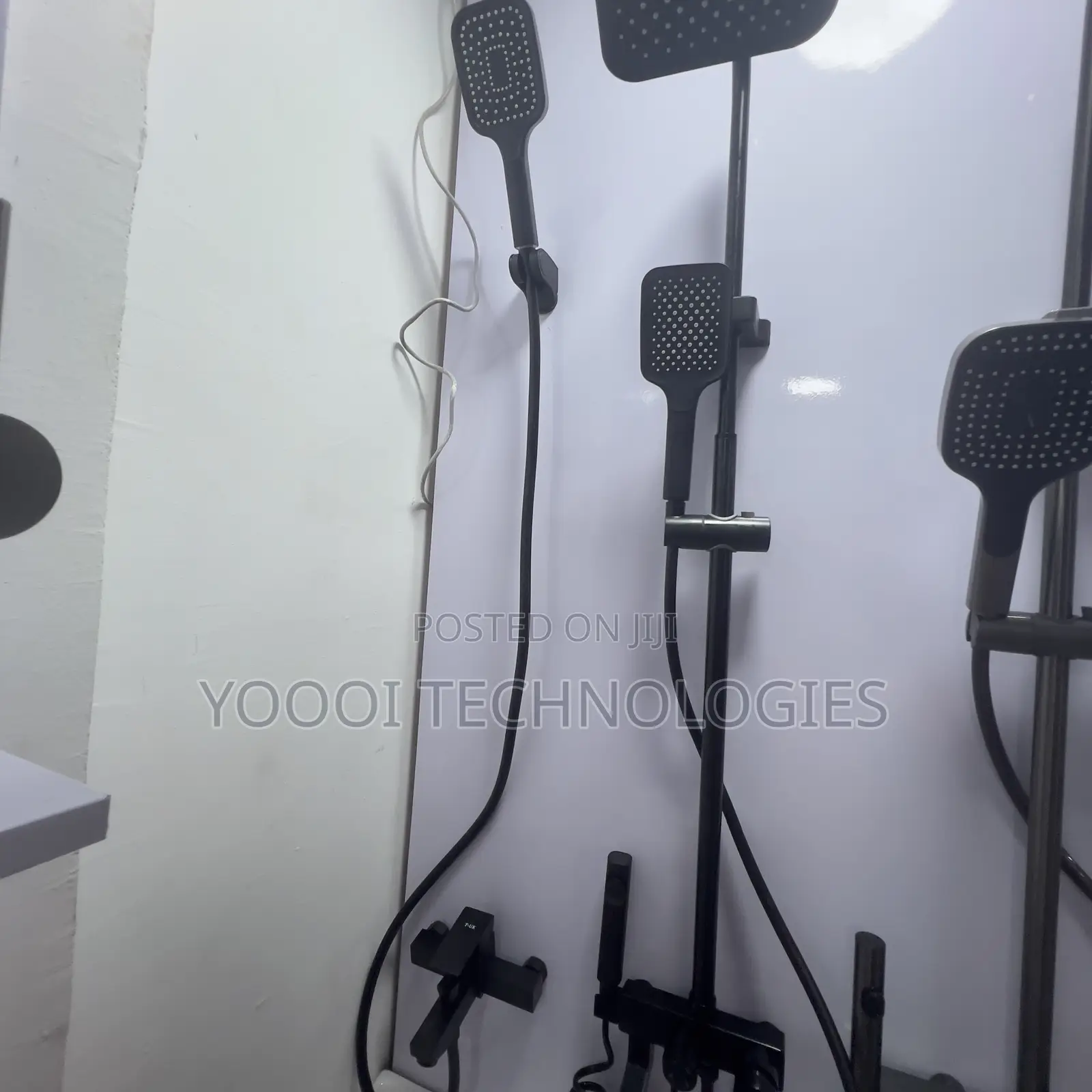 Matte Black Telephone Shower
