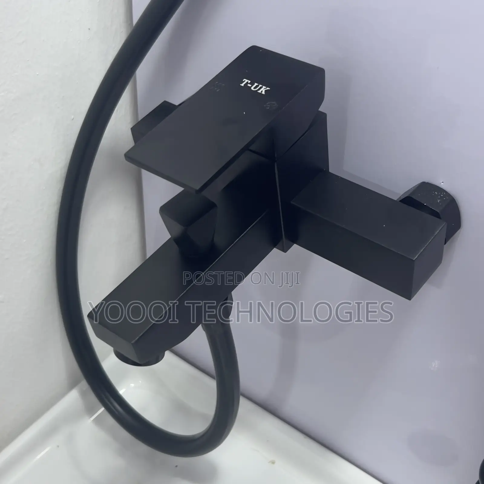 Matte Black Telephone Shower