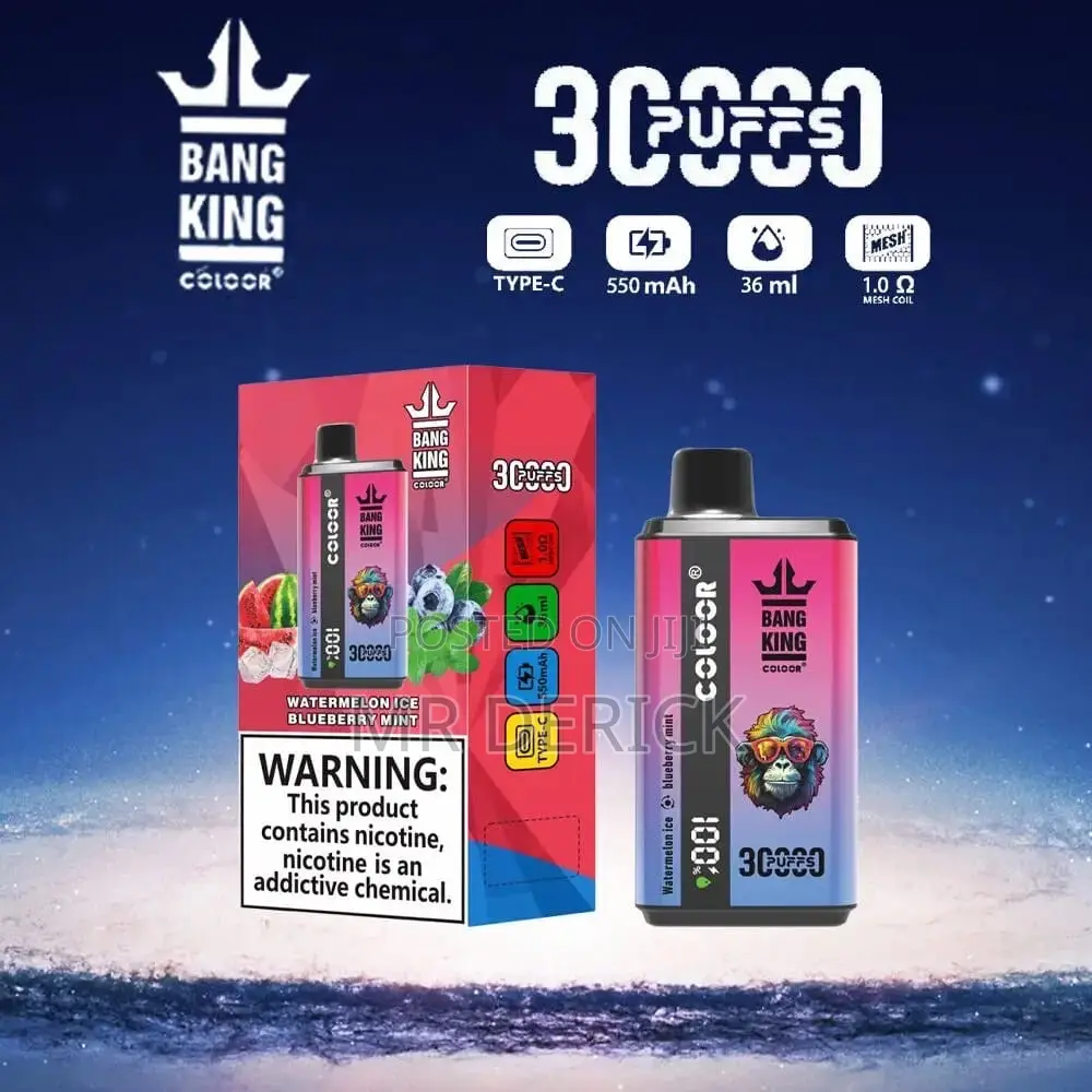 Bang King 30000 Puffs Disposable Vape, Rotating of 2 Different Flavors