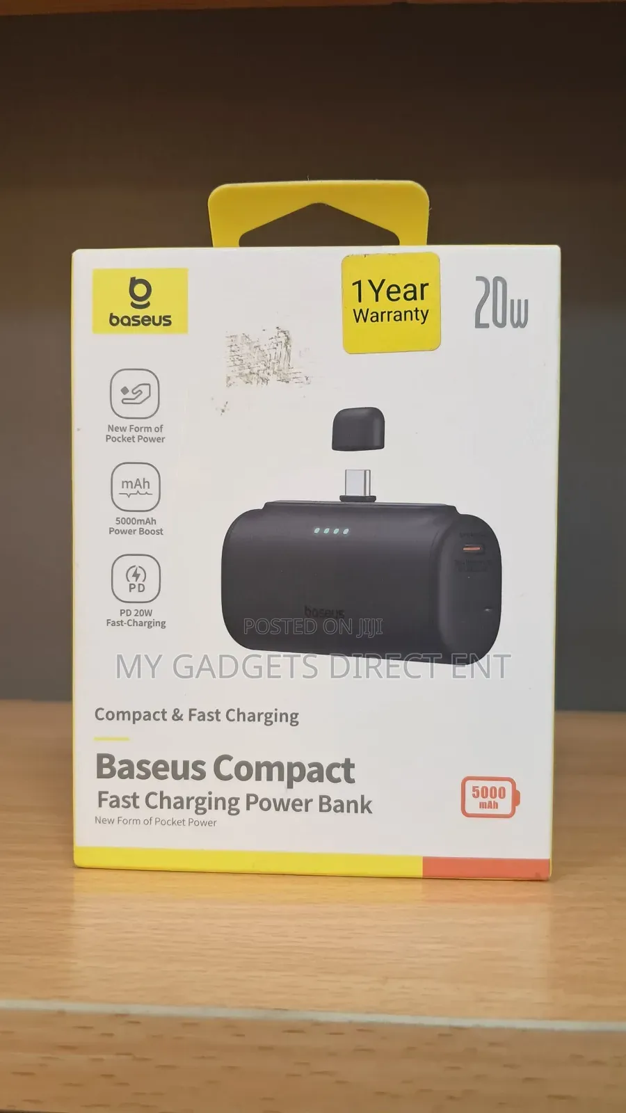 Baseus Compact Fast Charging Power Bank 5000mah