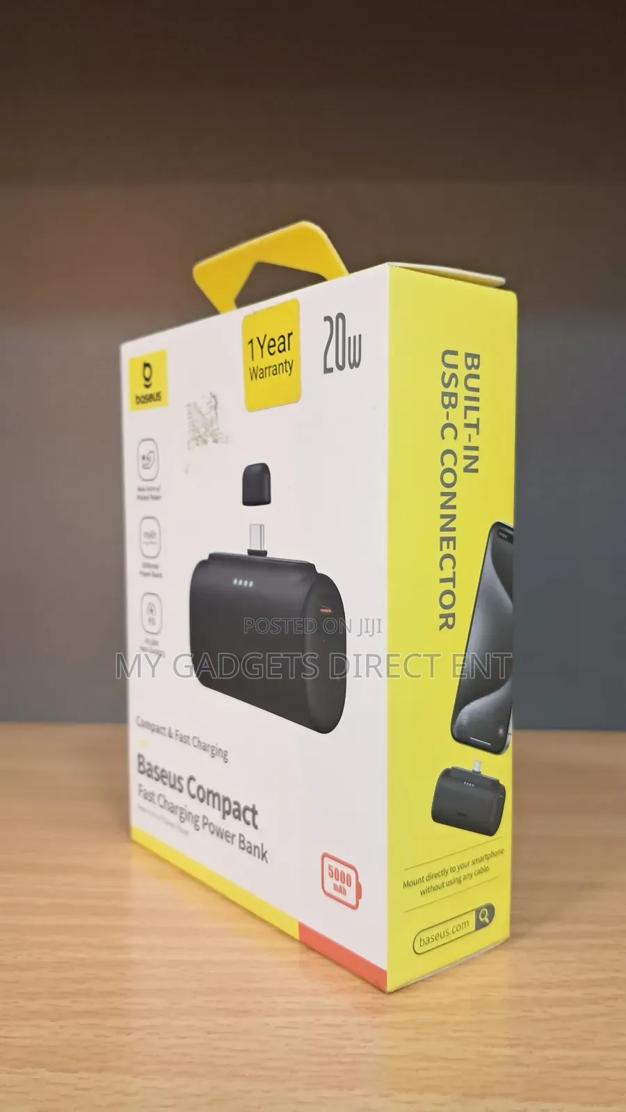 Baseus Compact Fast Charging Power Bank 5000mah