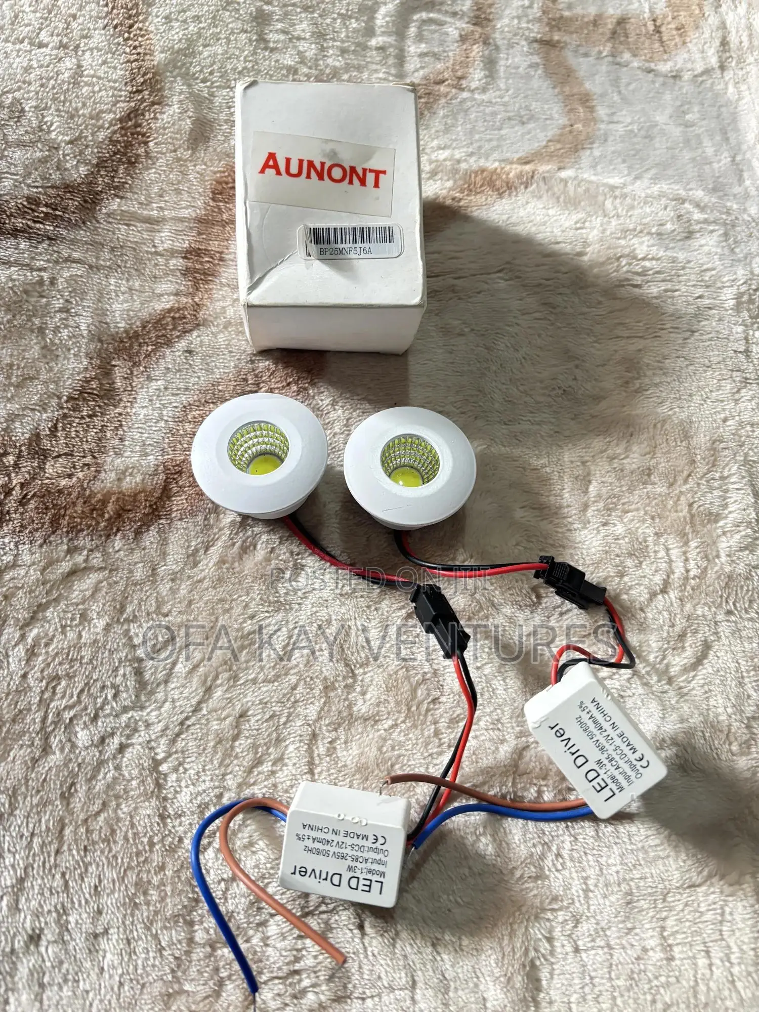 2pcs Spotlight 1watt White