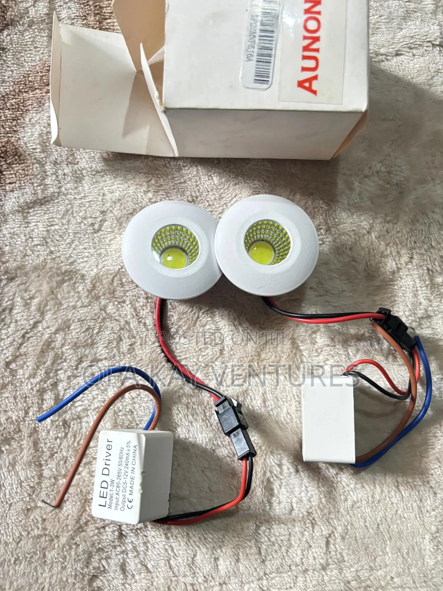 2pcs Spotlight 1watt White