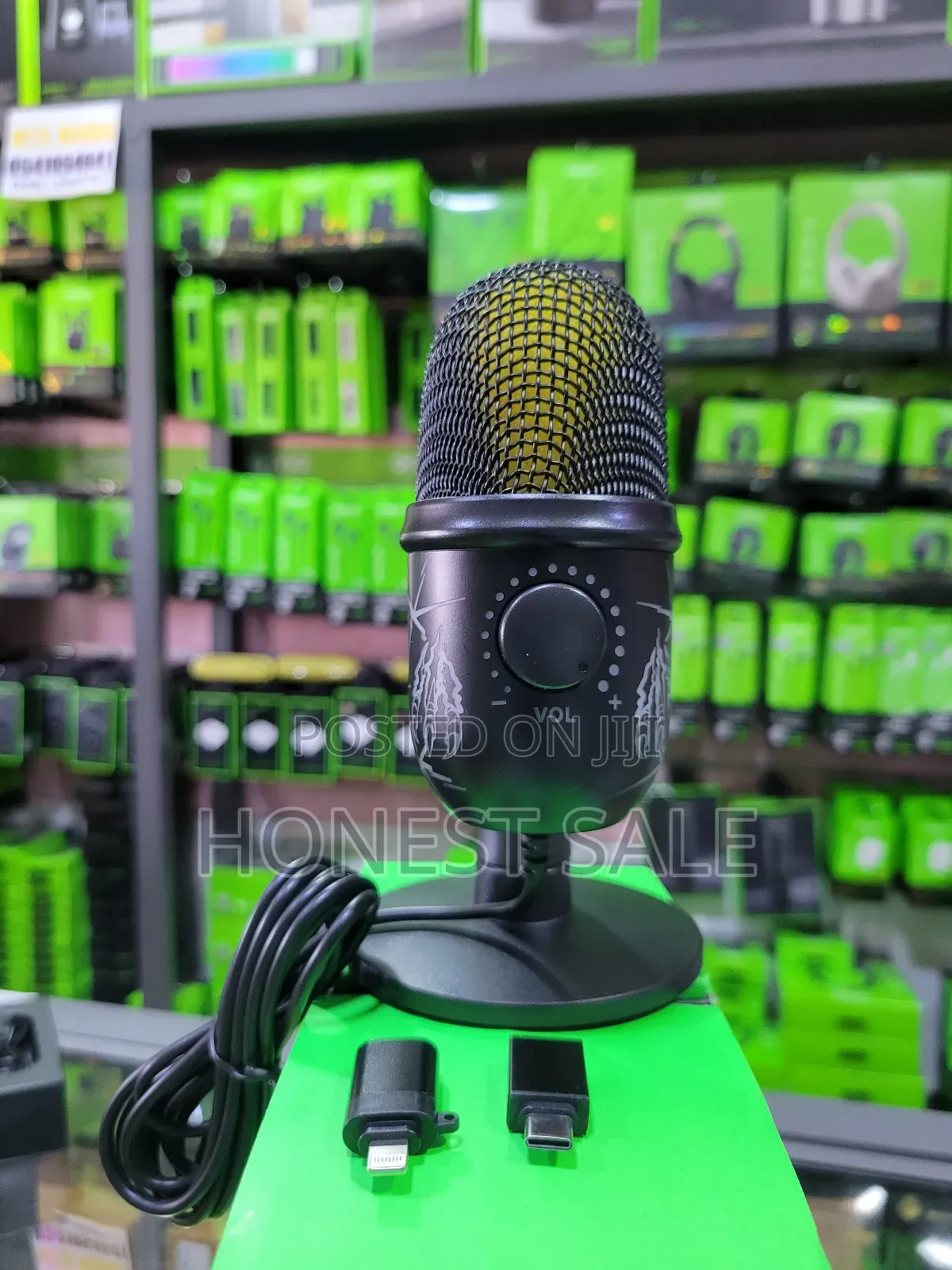 Plug and Play Usb With Type-C and Lightning Otg Condenser Mic