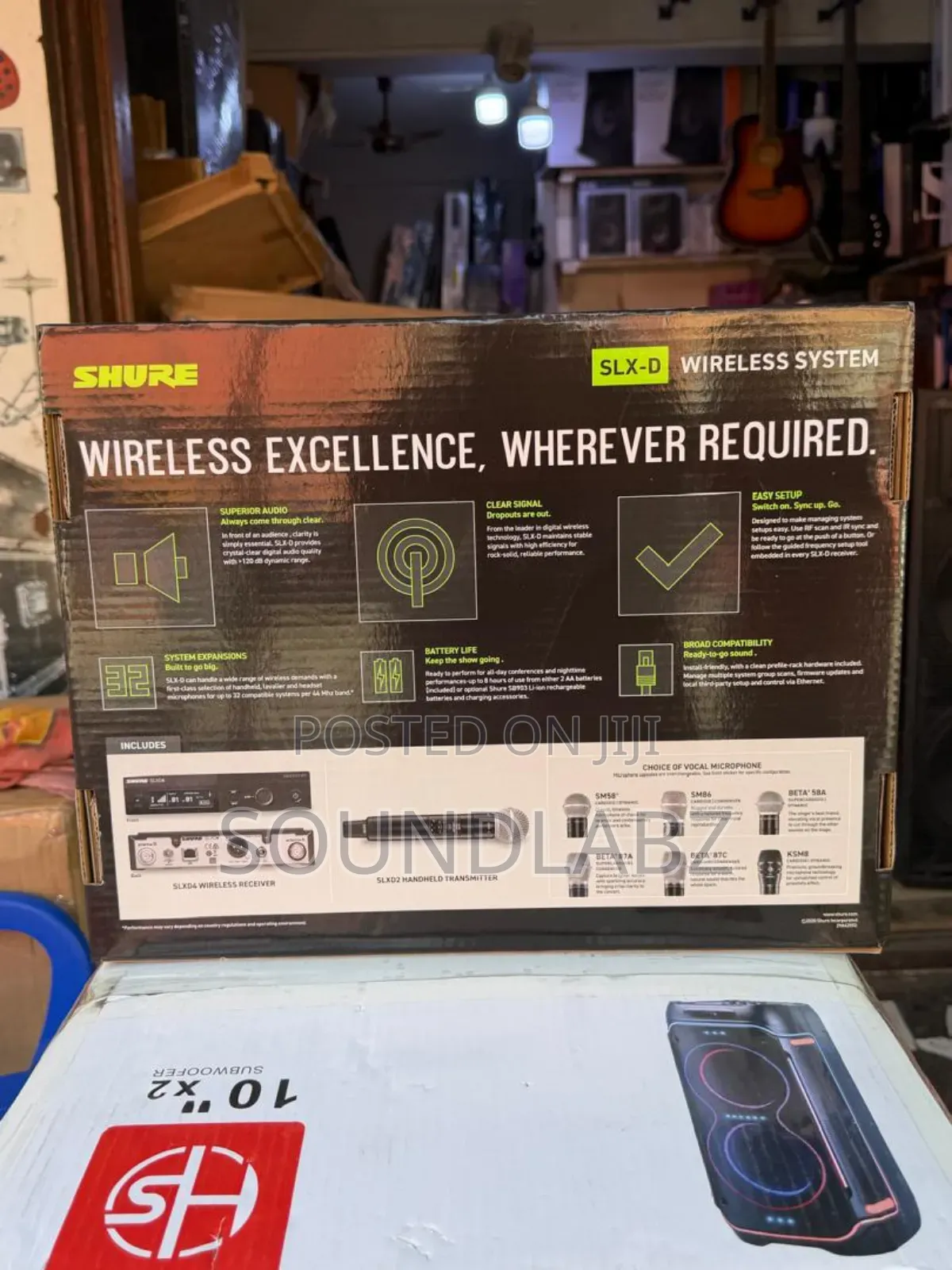 Shure Slxd24/B87a Professional Single Digital Wireless Microphone