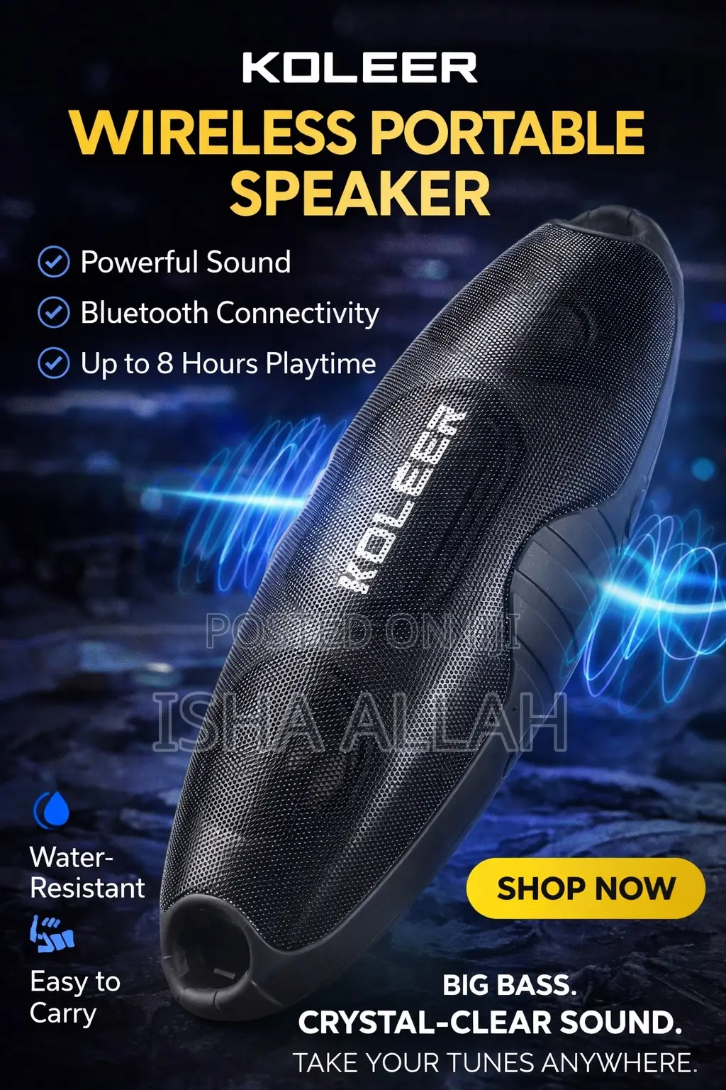 New Explosion Koleer Outdoor Speaker( Superbad’S)