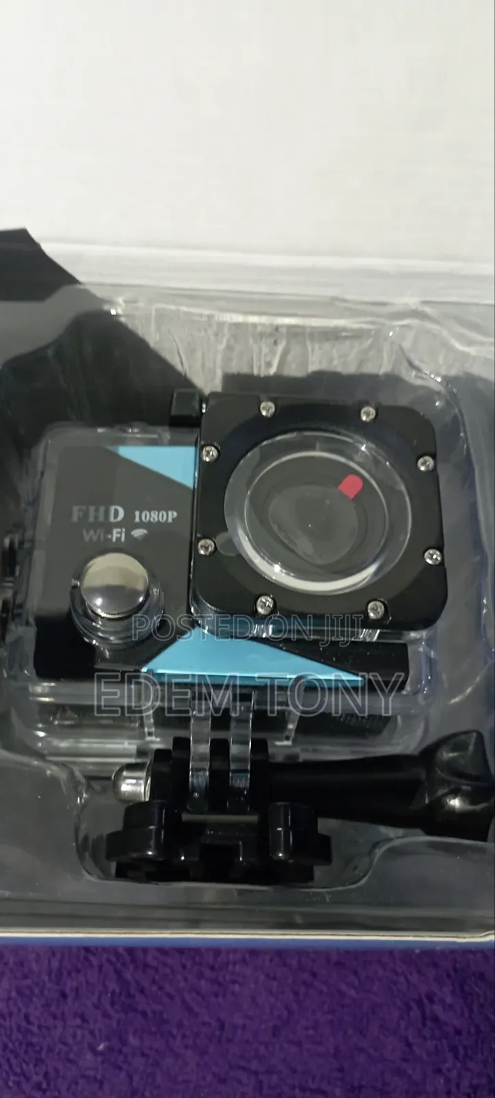 Jadfezy Action Camera FHD 1080p, 98ft/30m Underwater Waterproof