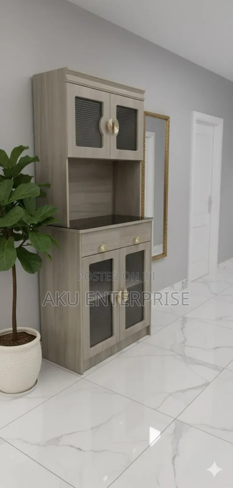 Kitchen Cabinet, Conner Cabinet, Storage Shelves