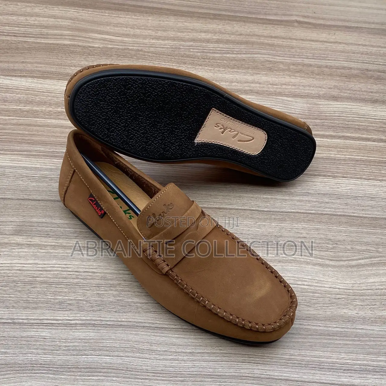 New Men’S Clarks Suede Loafers