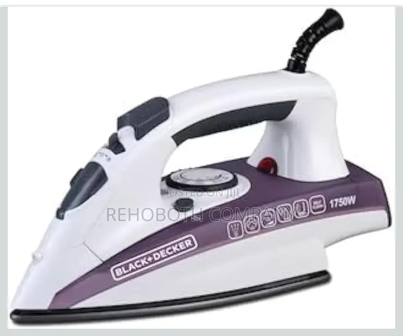 Black Decker Steam Iron X1750-B5 - Ceramic Coated Soleplate