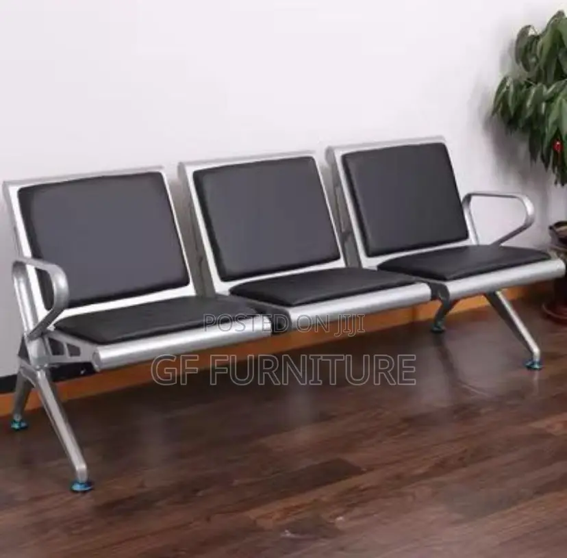 Three-Seater Airport or Public Area Waiting Bench