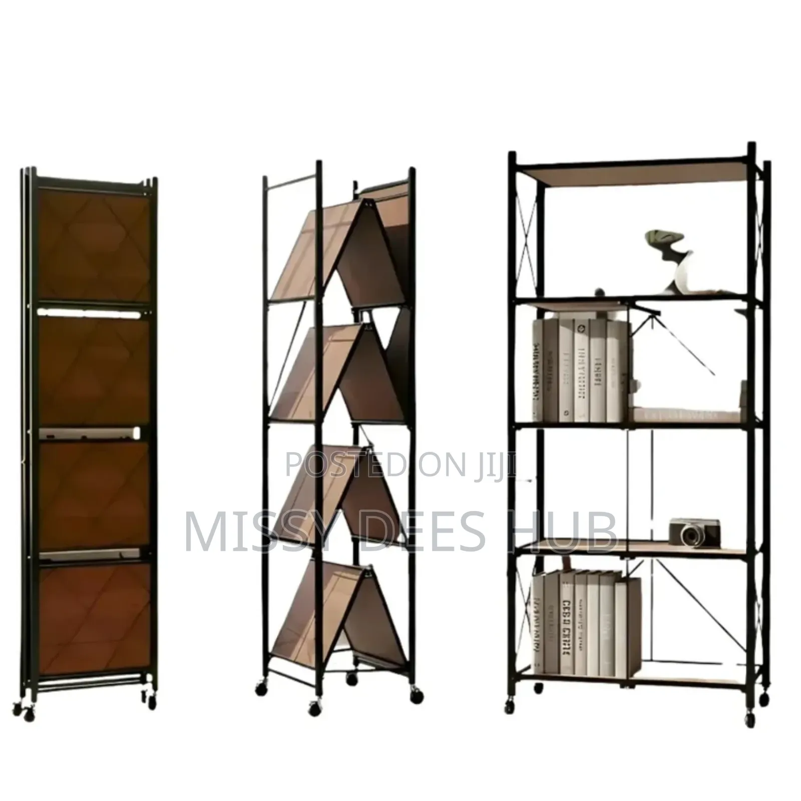 Wooden Shelves Foldable Rack