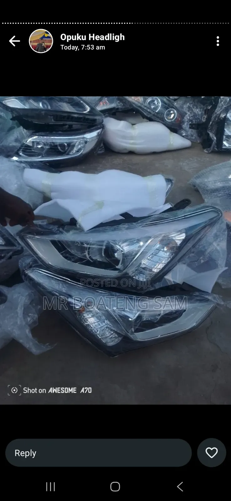 Hyundai Santa Fe 2015 Headlight