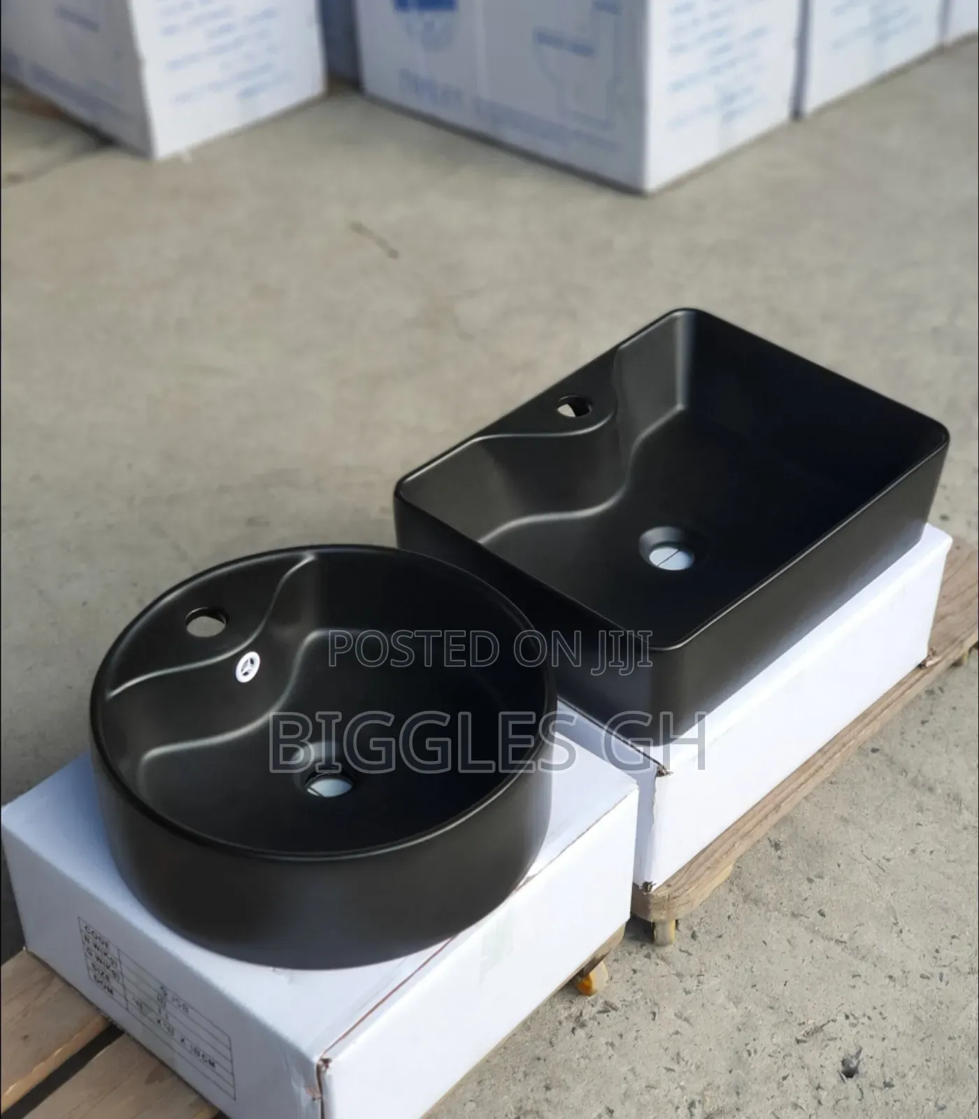 Countertop Basin/Pedicure Bowl- Black