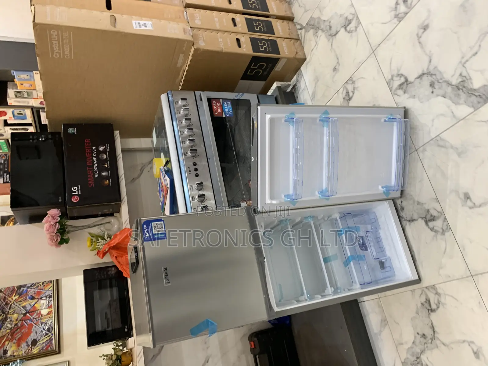 Lastest Pearl 2 Doors Top Mount 142 Liters Grey Pf-217b-1a Fridge