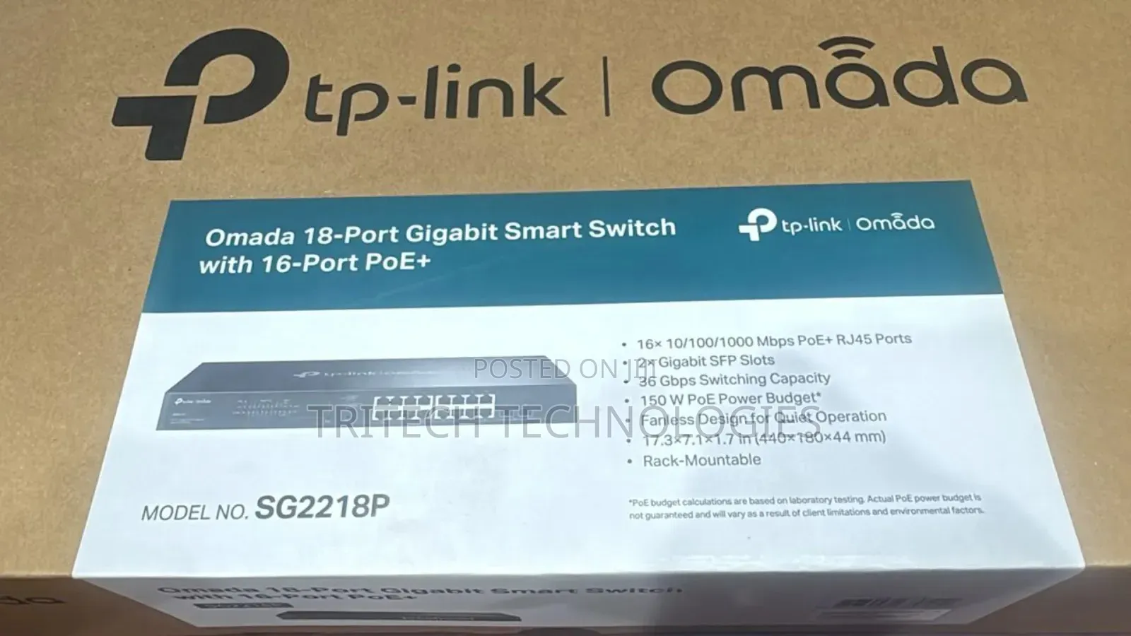 Tp-link Tl-sg1218mpe 18-port Gigabit Smart Switch With 16-port Poe+