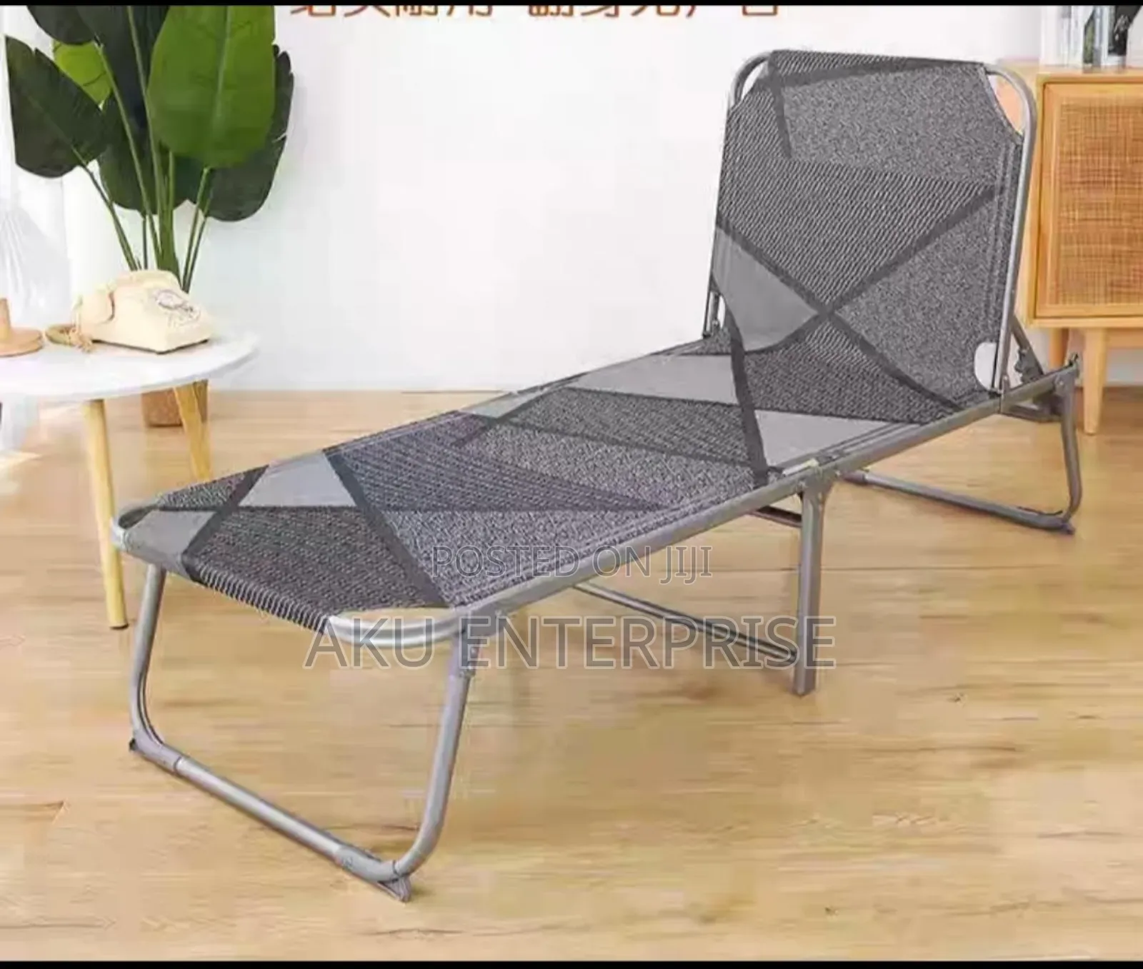 Long Bed Foldable Cot Camping Beach Relaxing