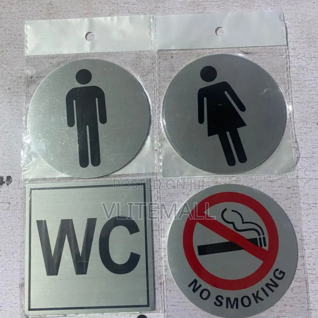 Self Adhesive Steel Door Signs