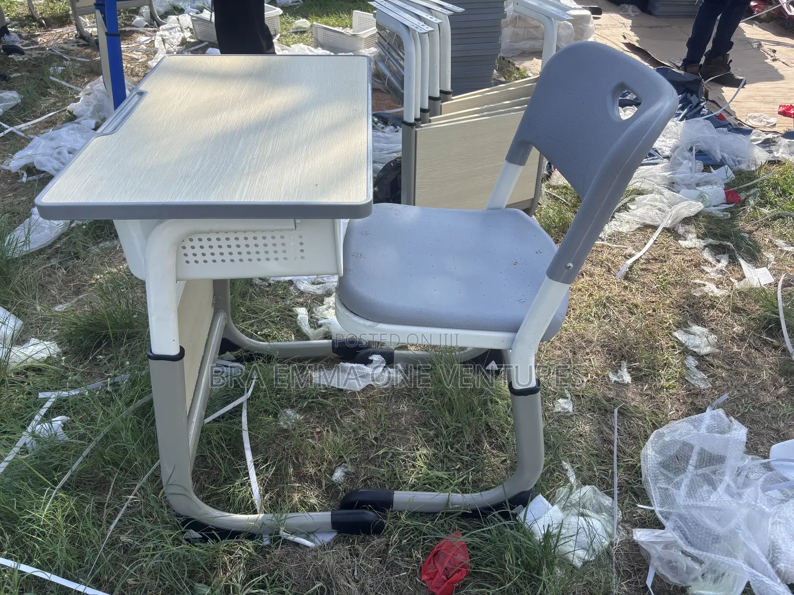 Adjustable Study Table And Chair (60x40cm Table Size )