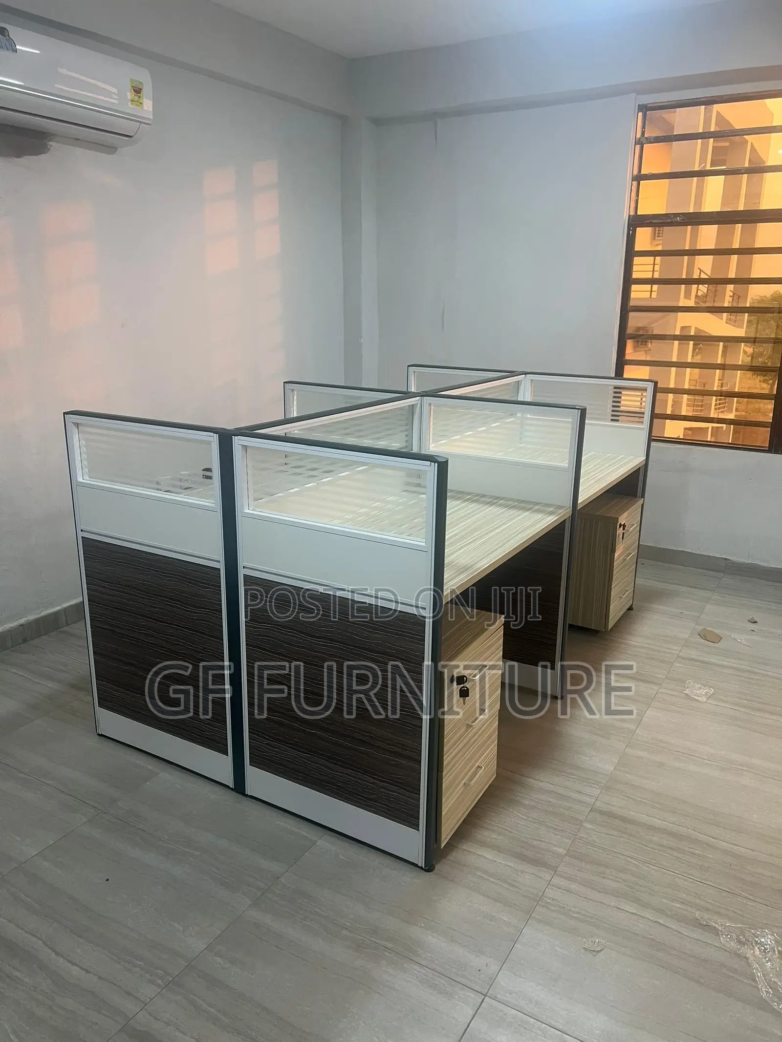 Four-Person Office Workstation