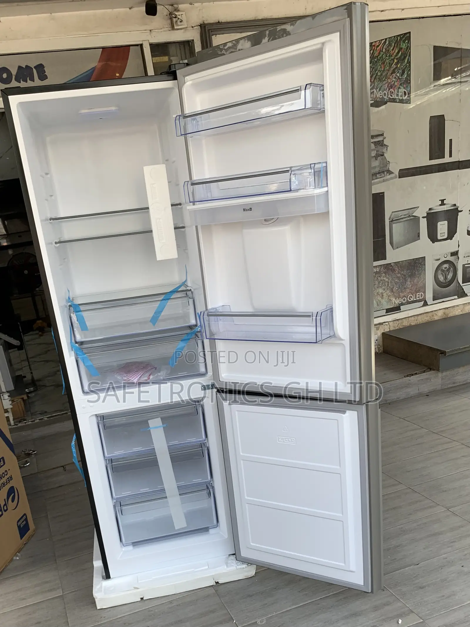 (309l) Bottomfreezer Pearl (Black Glass) 2 Doors Pf-400bg