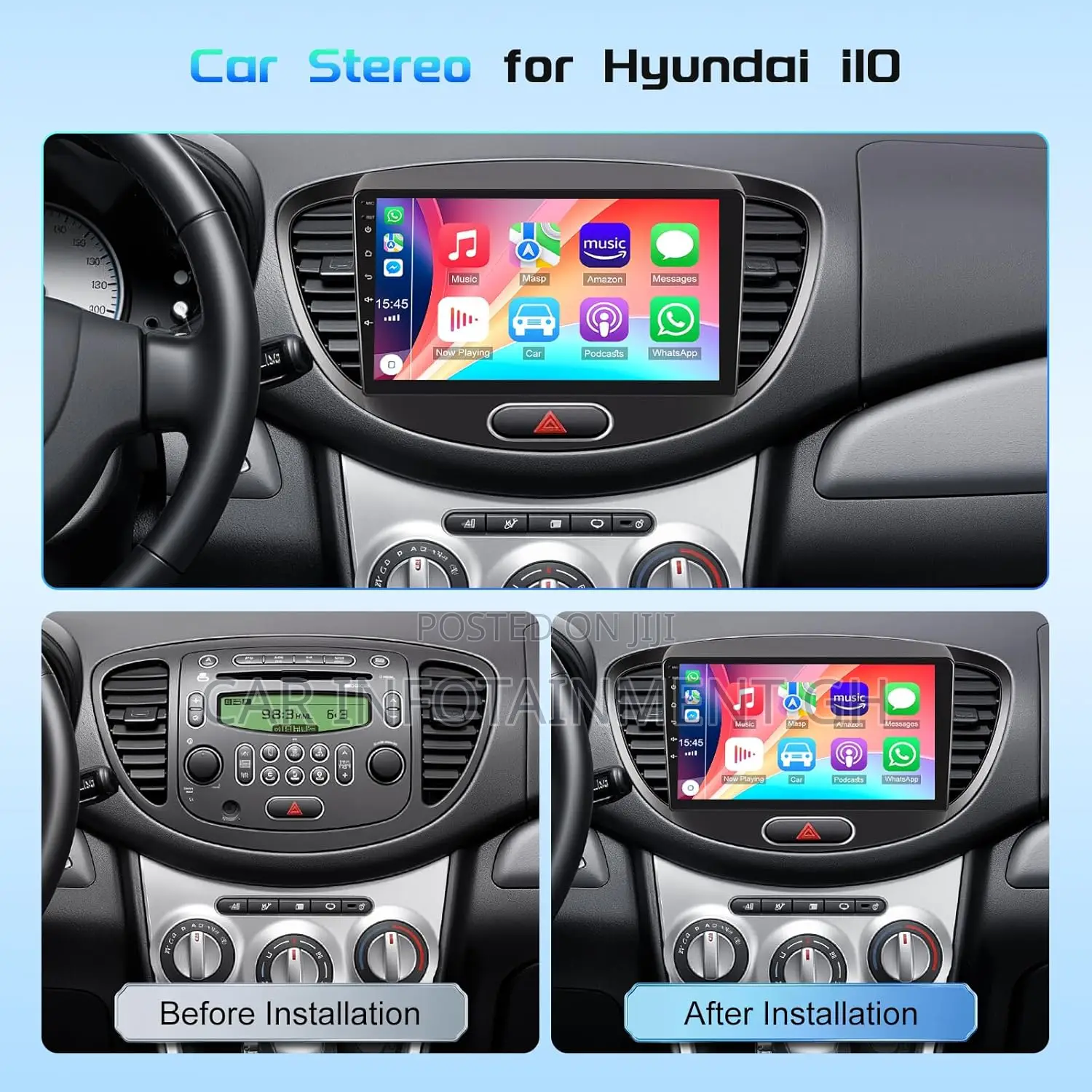 Brand New Android Car Tape for Hyundai I10 2008-2013