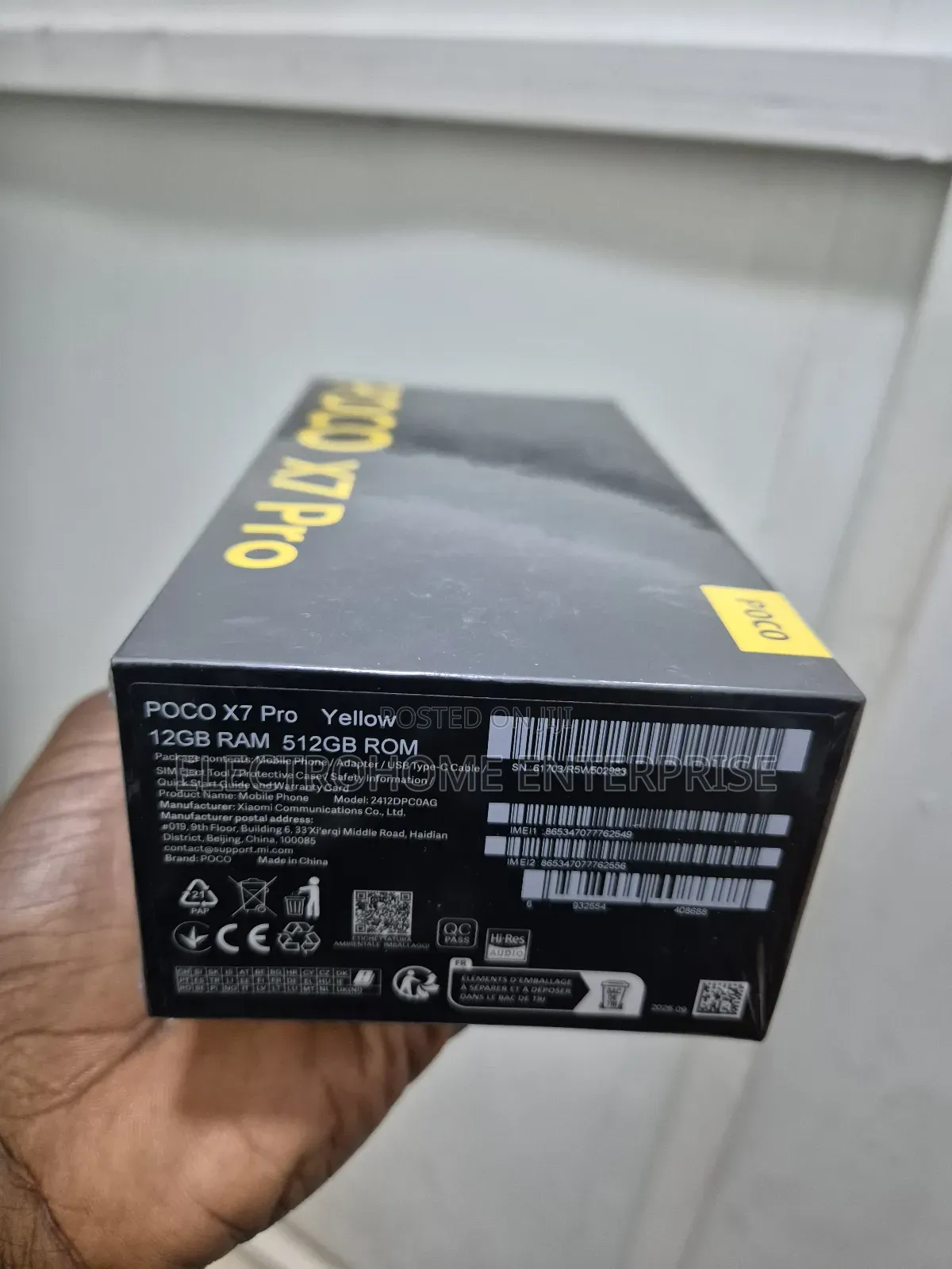 New Xiaomi Poco X7 Pro 512 GB Black