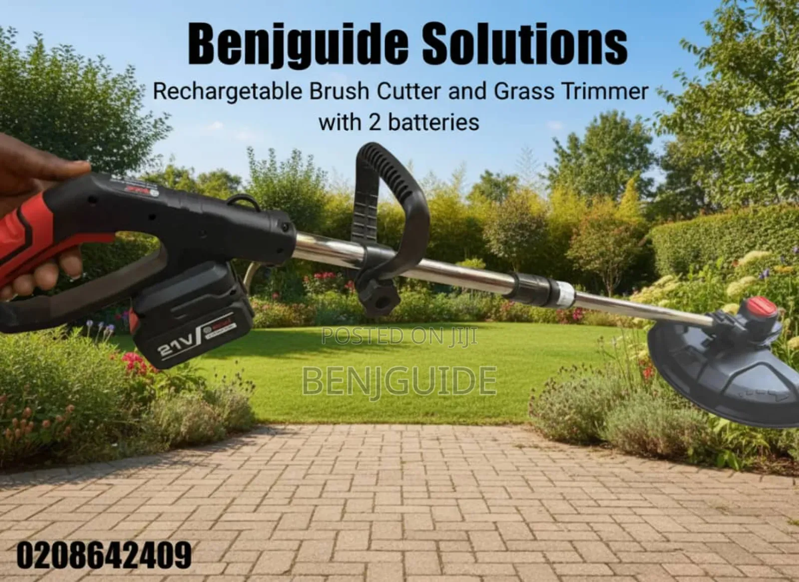 Rechargeable/Cordless Brush Cutter And Grass Trimmer