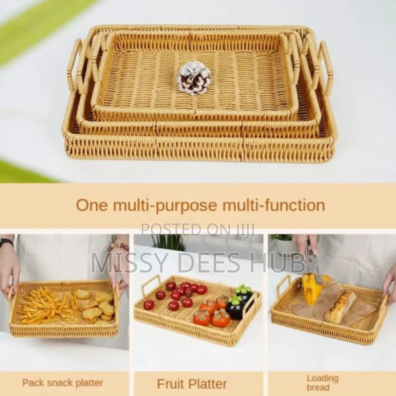 Multipurpose Woven Trays