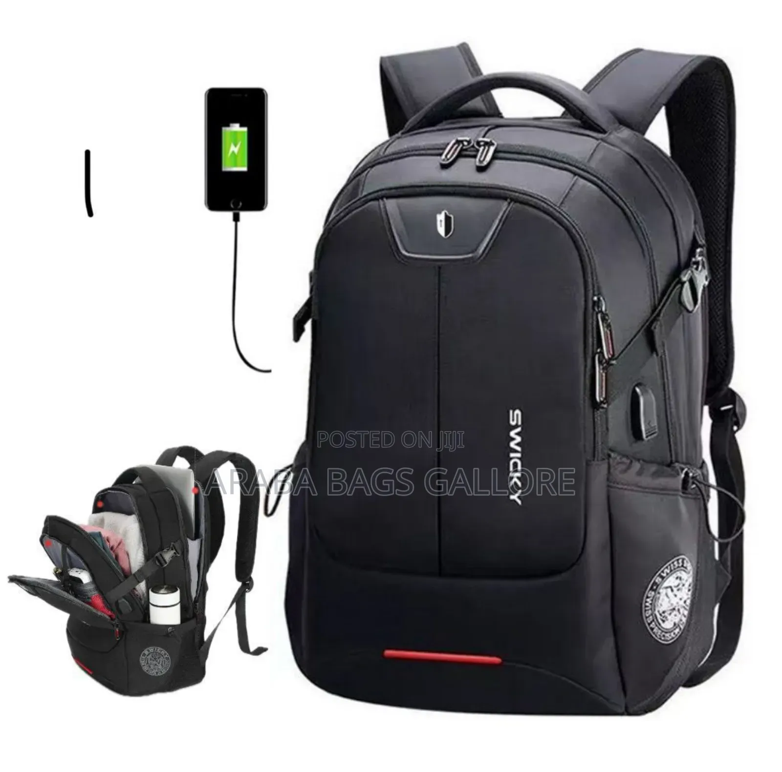 Swiss Gear Waterproof Laptop Bag Work From Switzerland