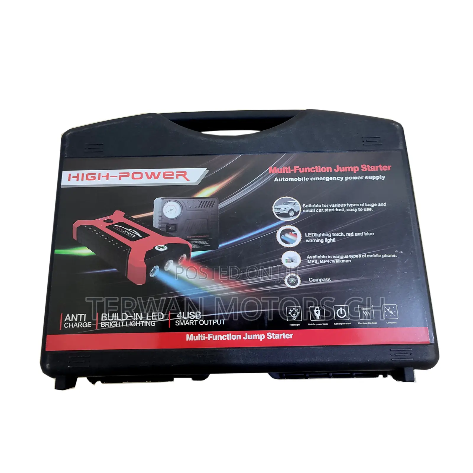 New Car Battery Jumper and Tire Inflator (Multi-Function)
